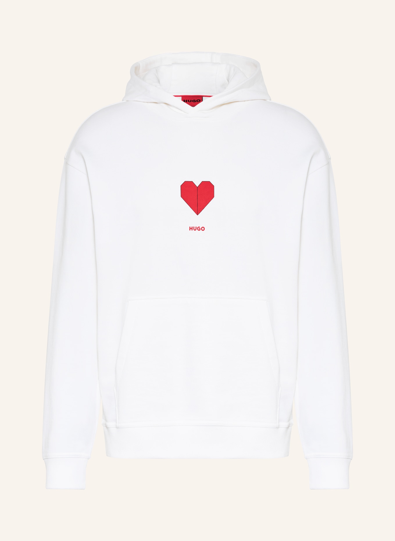 HUGO Hoodie DALENTINOS: WEISS