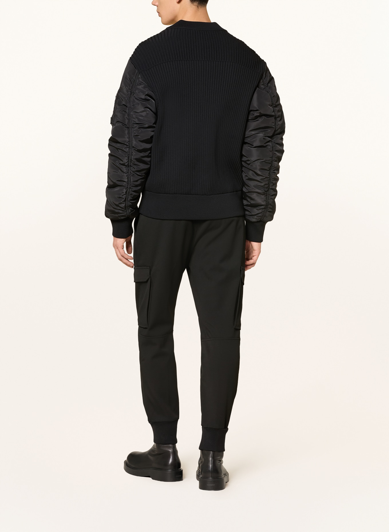 HUGO Cargohose GLAVIN Slim Fit: SCHWARZ