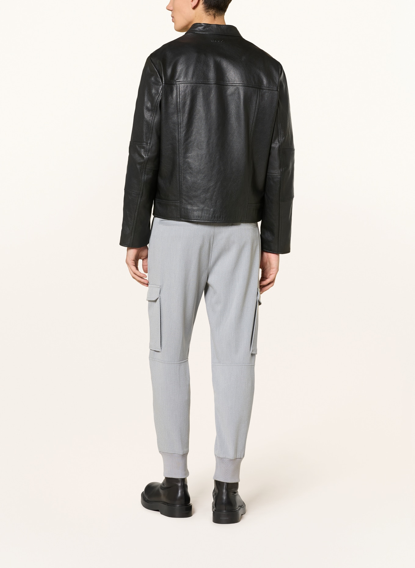 HUGO Cargohose GLAVIN Slim Fit: GRAU