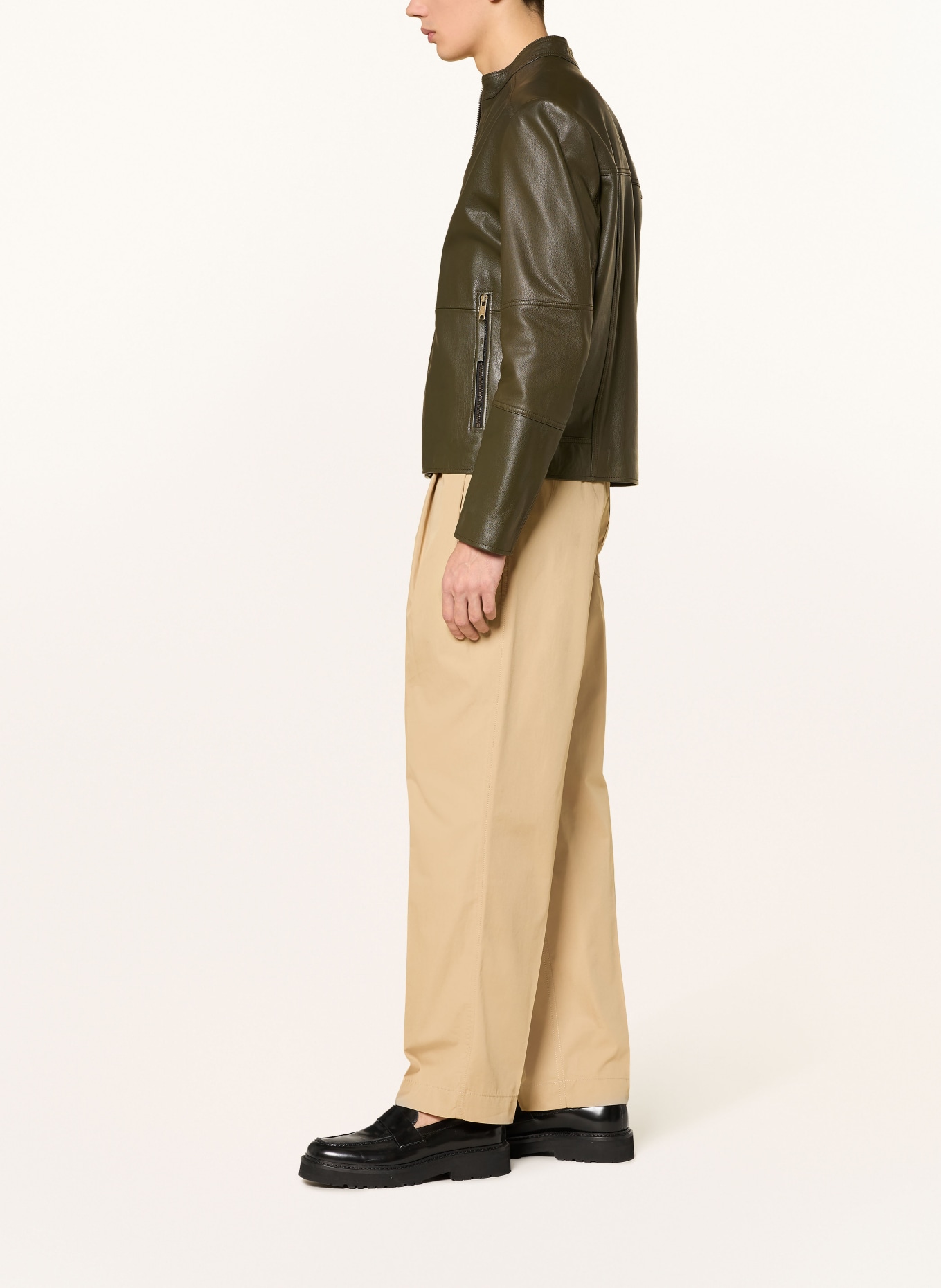 HUGO Hose CELEG Straight Fit: BEIGE