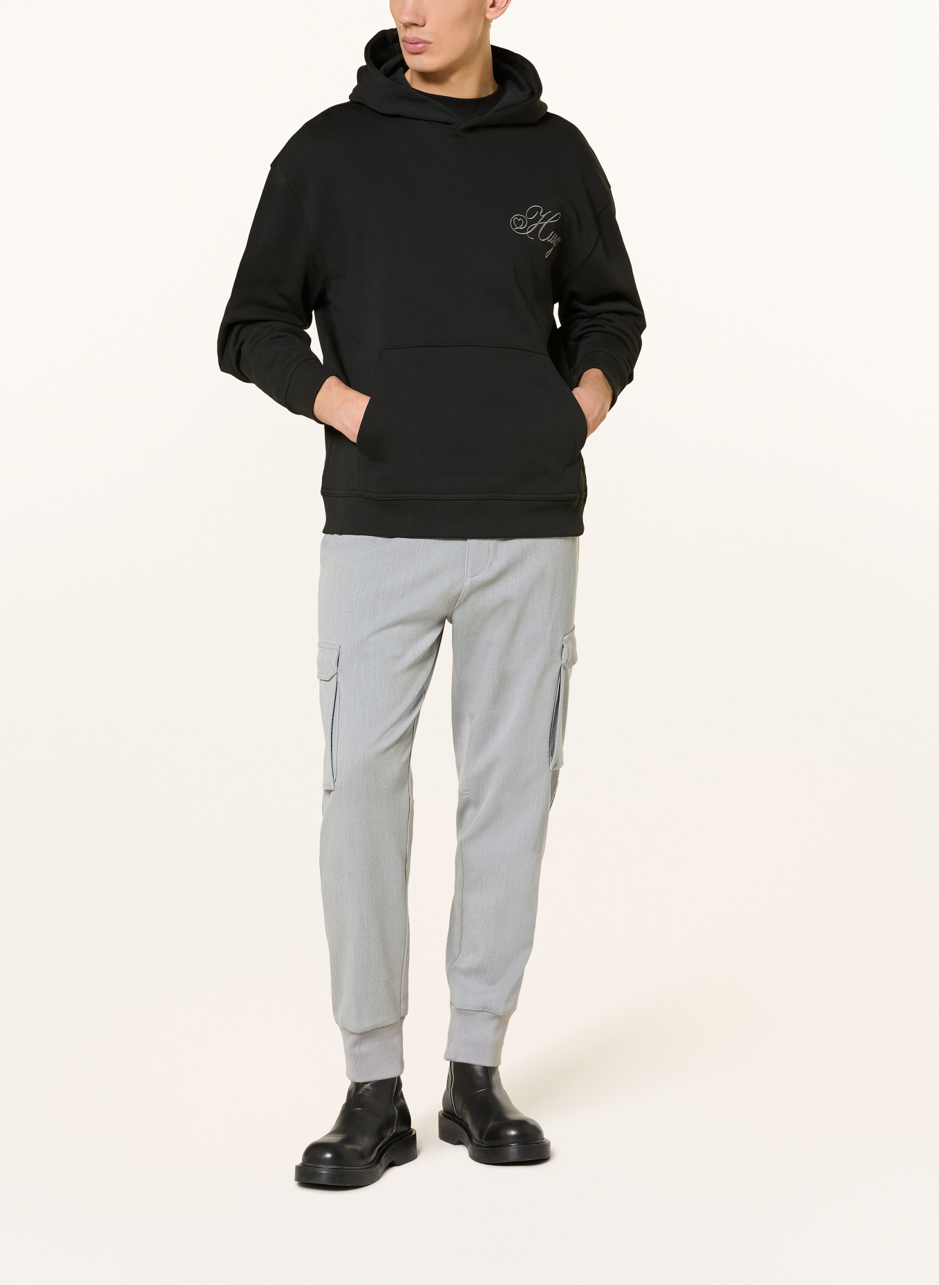 HUGO Hoodie DALENTO: SCHWARZ