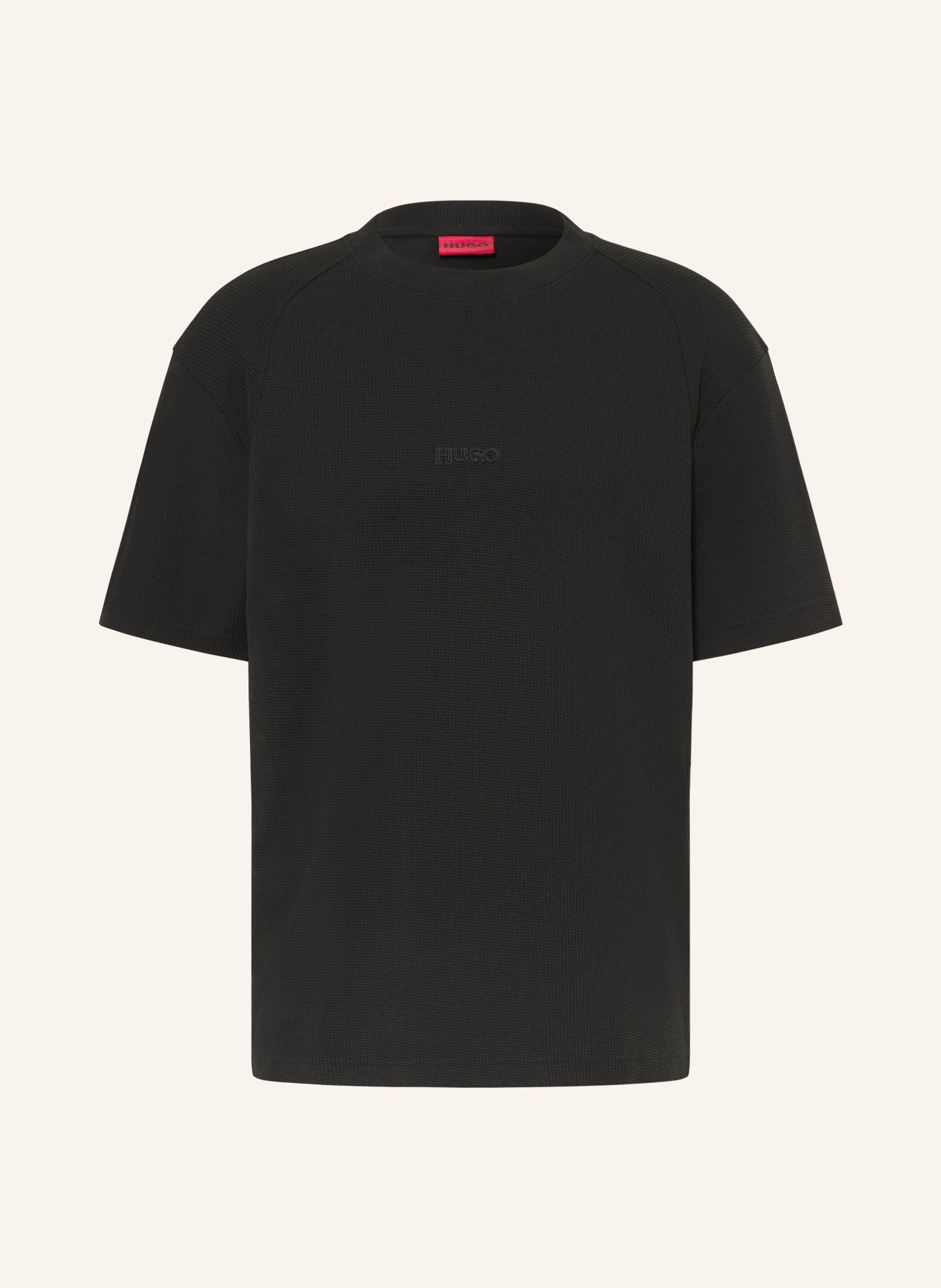 HUGO T-Shirt DAFFL: SCHWARZ