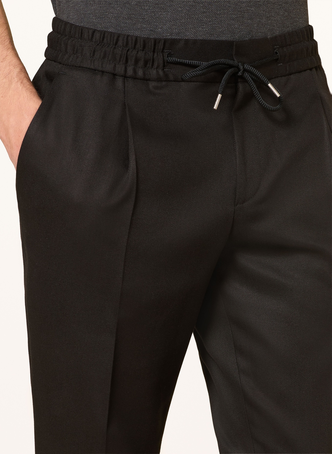 HUGO Hose im Jogging-Stil GETLIN Slim Fit: SCHWARZ