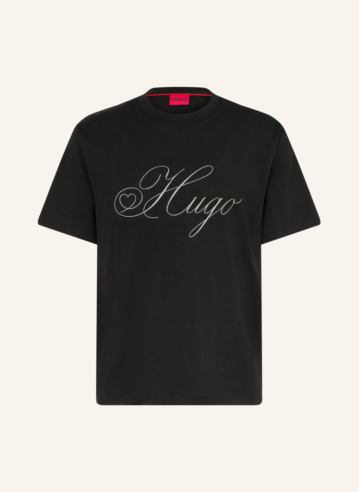 HUGO T-Shirt DALENT: SCHWARZ