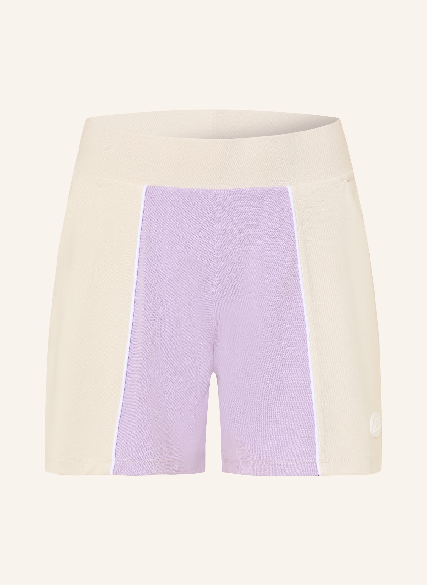 EA7 EMPORIO ARMANI Tennisshorts SPORTING CLUB: BEIGE / HELLLILA