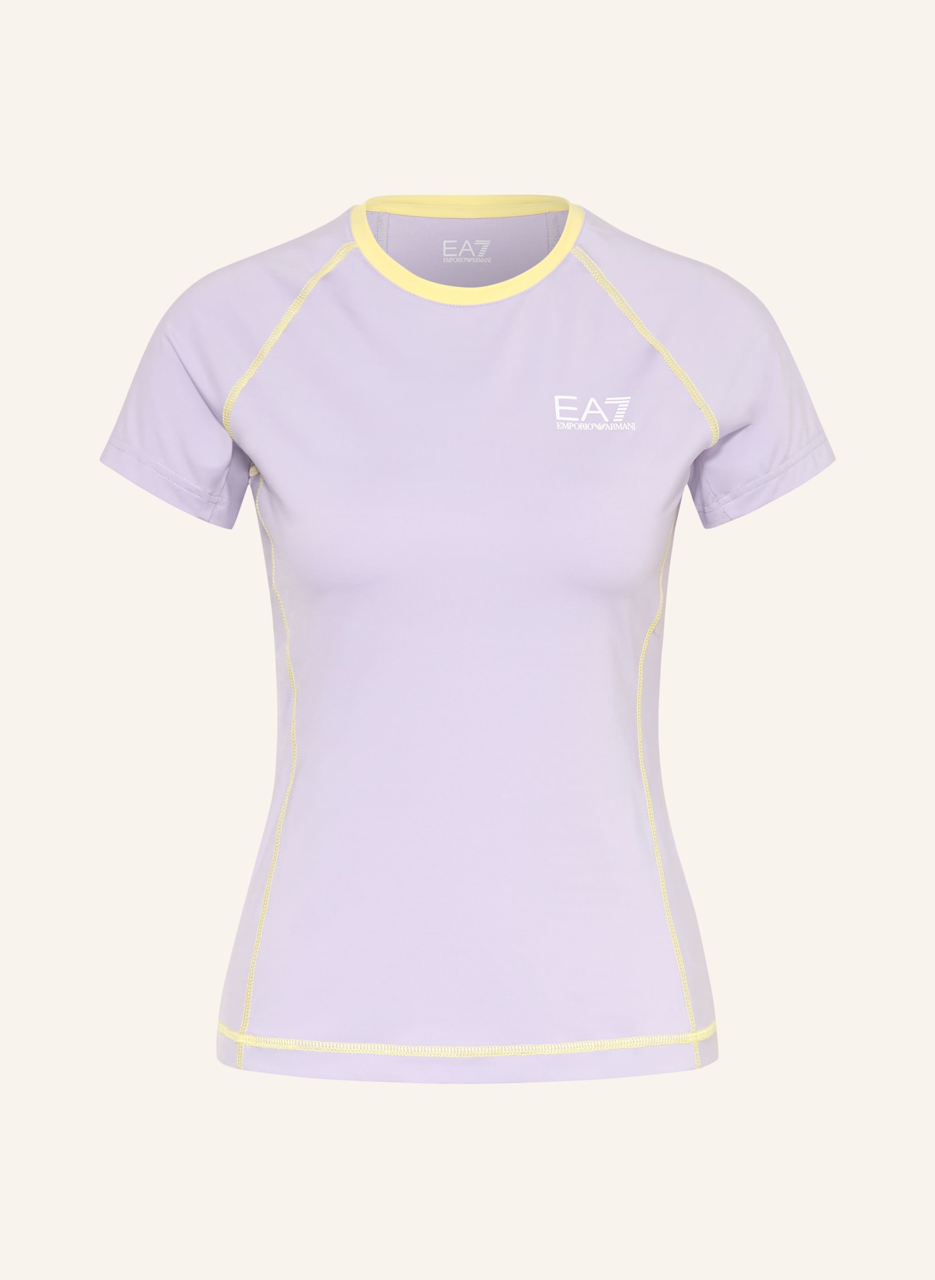 EA7 EMPORIO ARMANI T-shirt PRO: LIGHT PURPLE / YELLOW