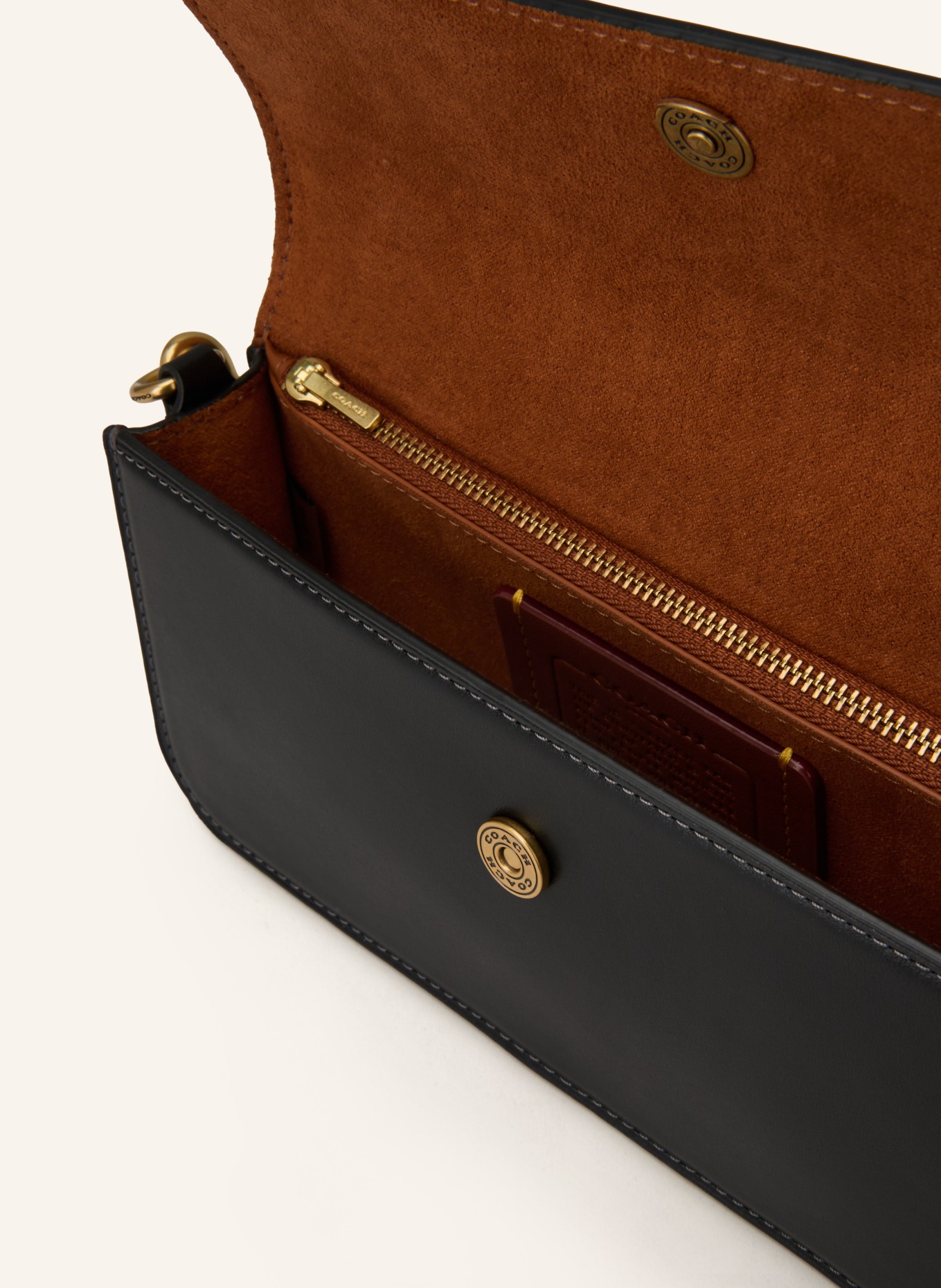 COACH Taška přes rameno ELORA: ČERNÁ