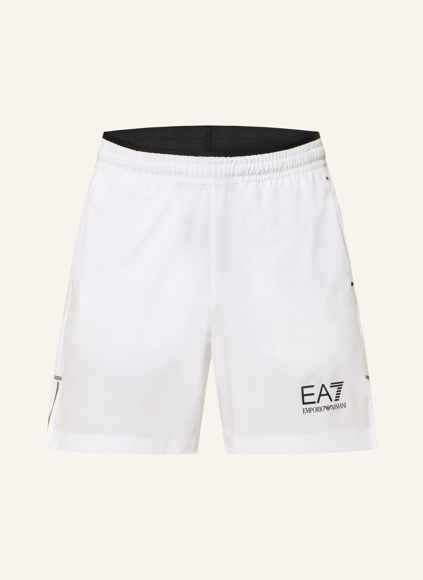 EA7 EMPORIO ARMANI Tennisshorts: WEISS