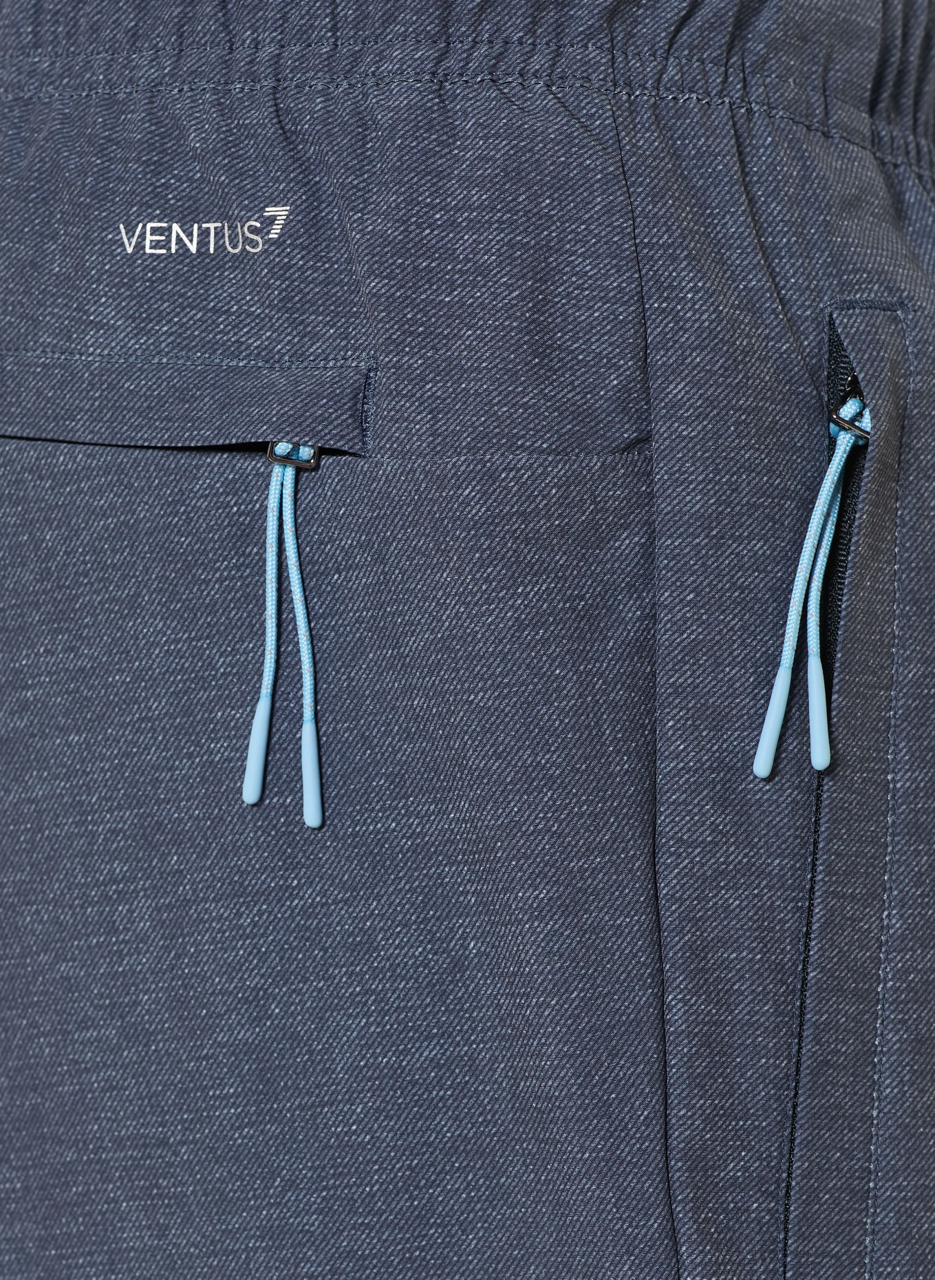 EA7 EMPORIO ARMANI tréninkové kalhoty: TMAVĚ MODRÁ / MODRÁ