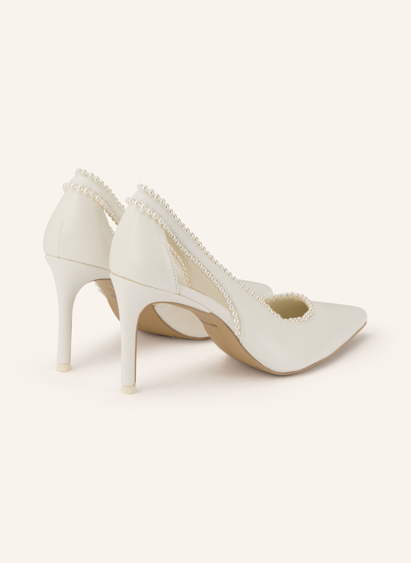 Dolce Vita KELSON PEARL pumps with decorative pearls: WHITE