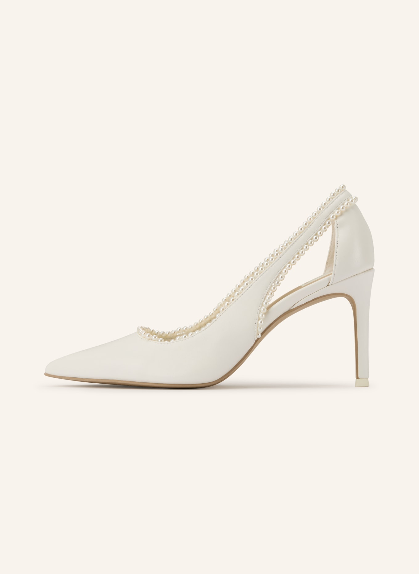 Dolce Vita KELSON PEARL pumps with decorative pearls: WHITE