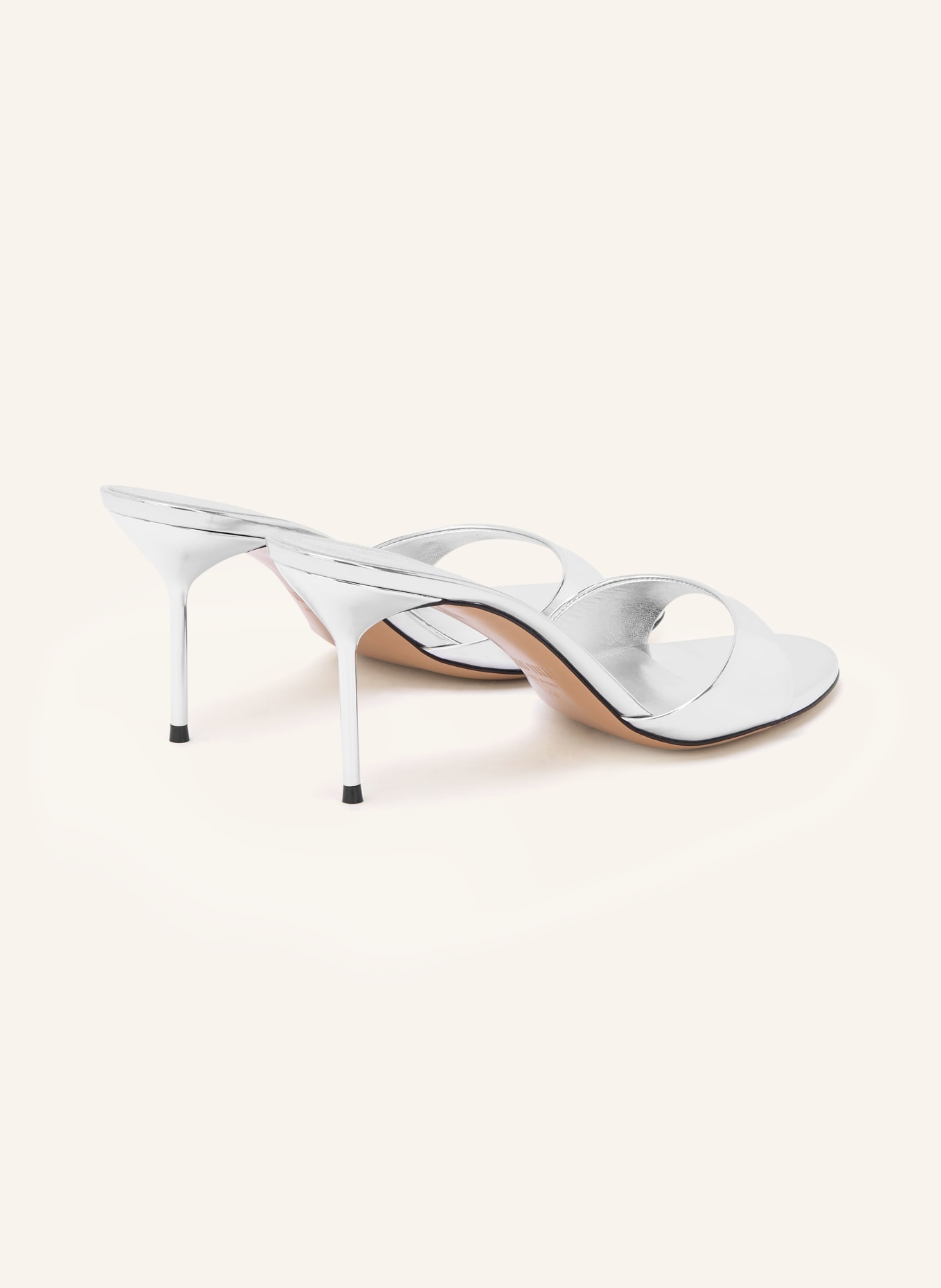 PARIS TEXAS Klapki LIDIA: SREBRNY