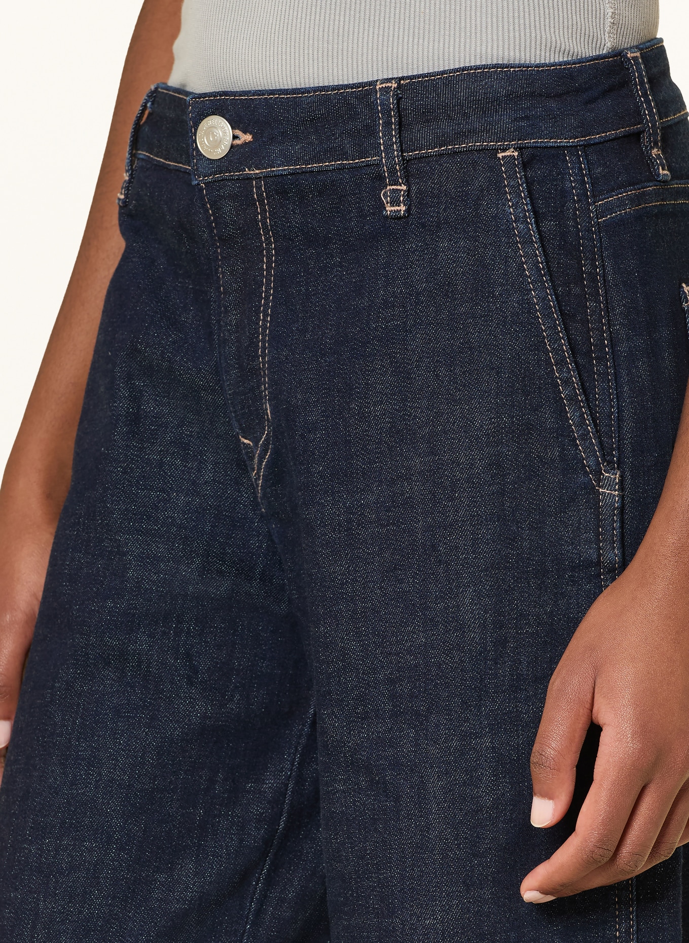 TRUE RELIGION Wide Leg Jeans LAUREN: 4645 MID BLUE