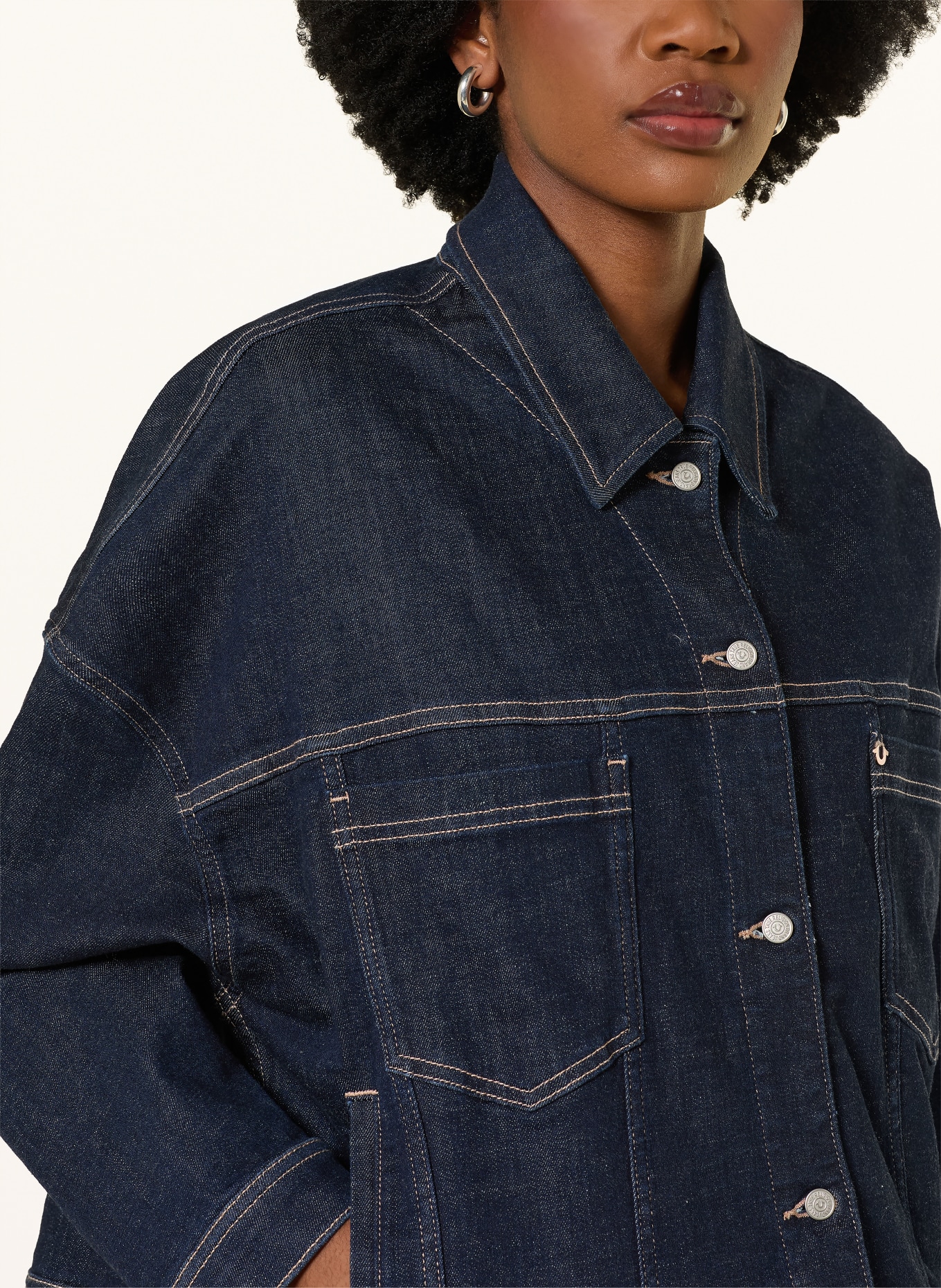 TRUE RELIGION Jeansjacke AMBER: 4645 MID BLUE