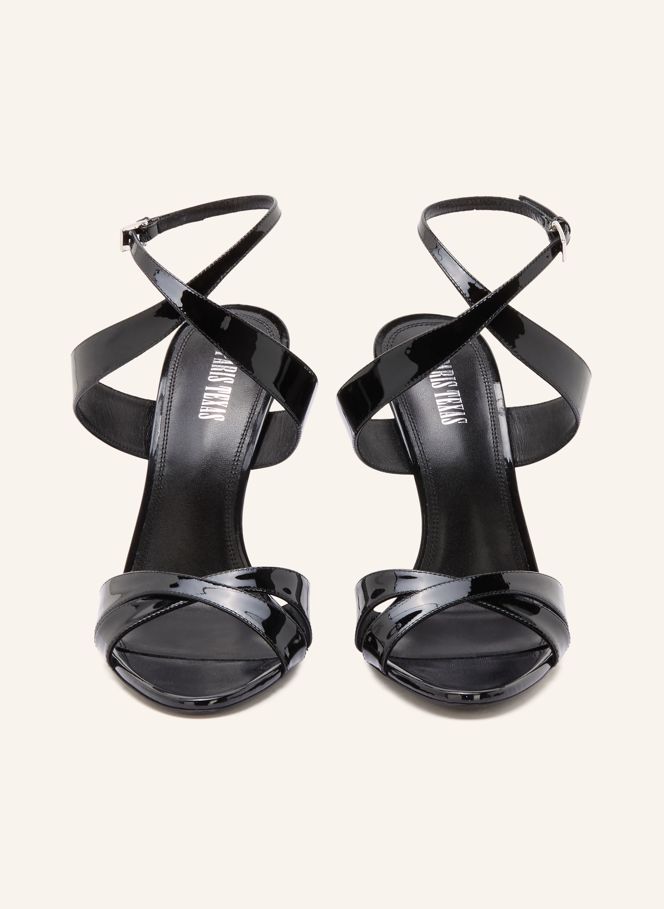 PARIS TEXAS Lacksandaletten LIDIA: SCHWARZ