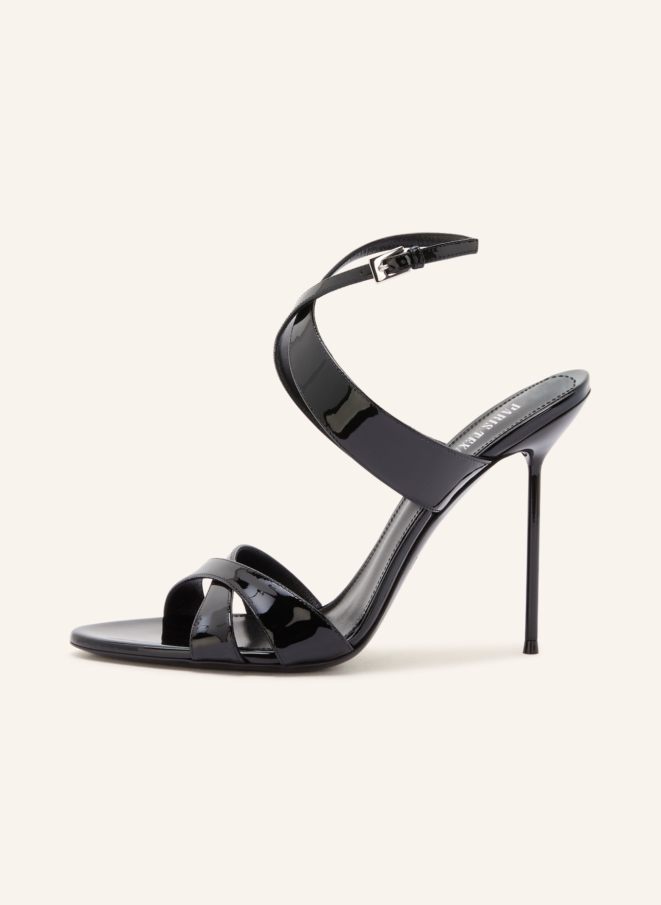 PARIS TEXAS Lacksandaletten LIDIA: SCHWARZ