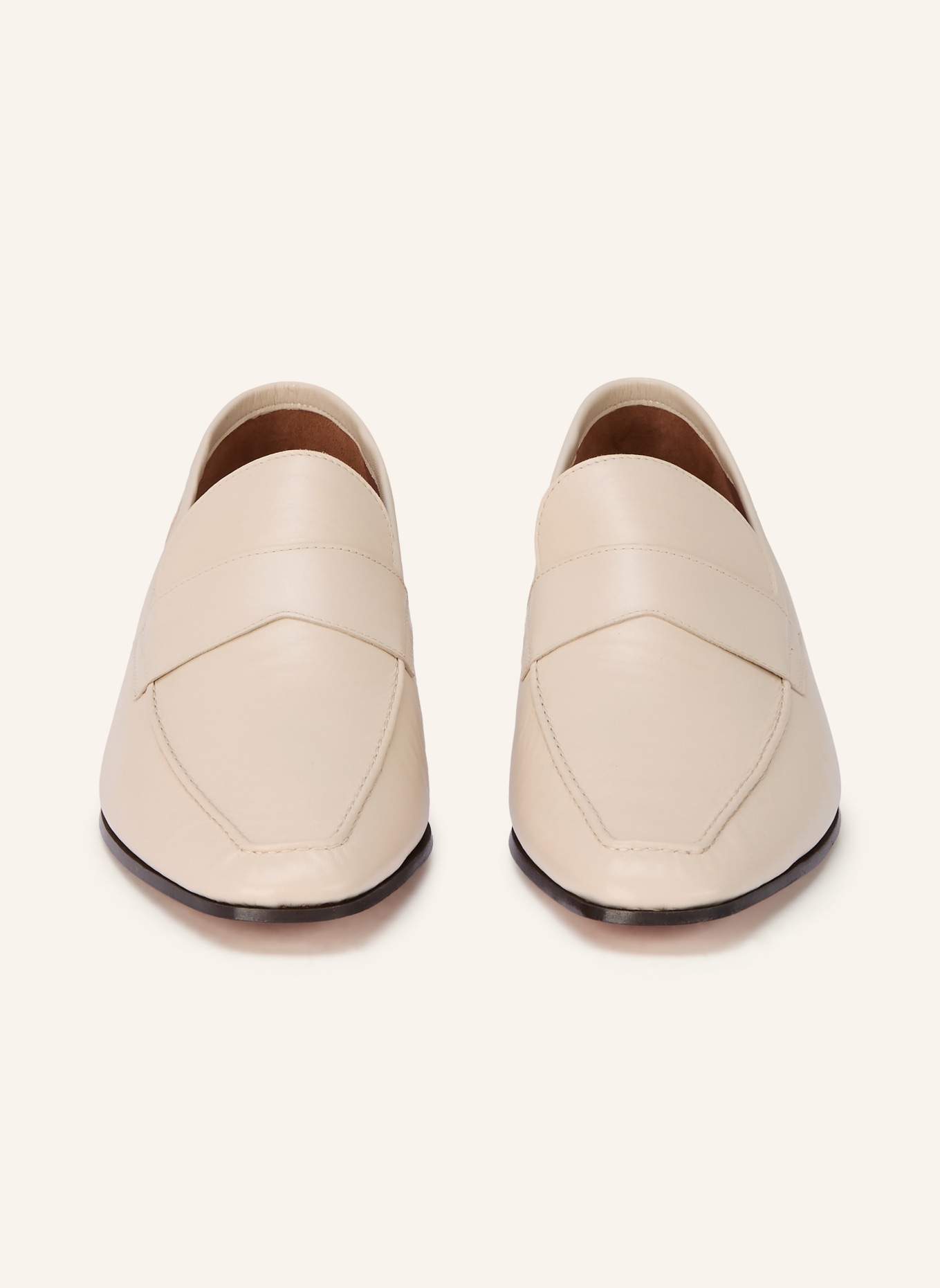 PARIS TEXAS Mokasyny ALAIN: ECRU