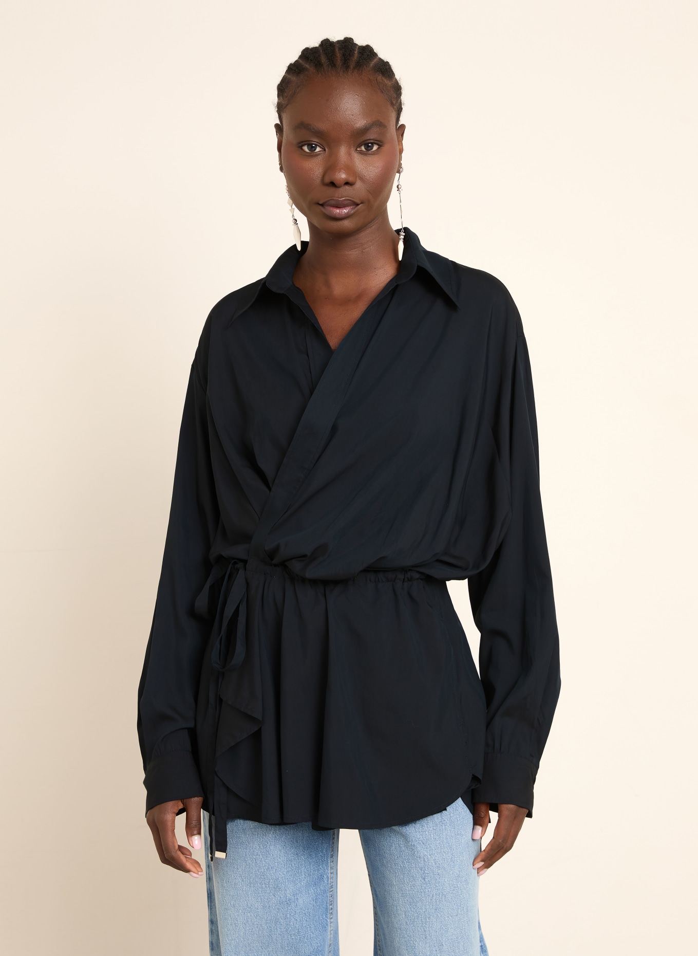 ISABEL MARANT Wickekleid KEREN: SCHWARZ