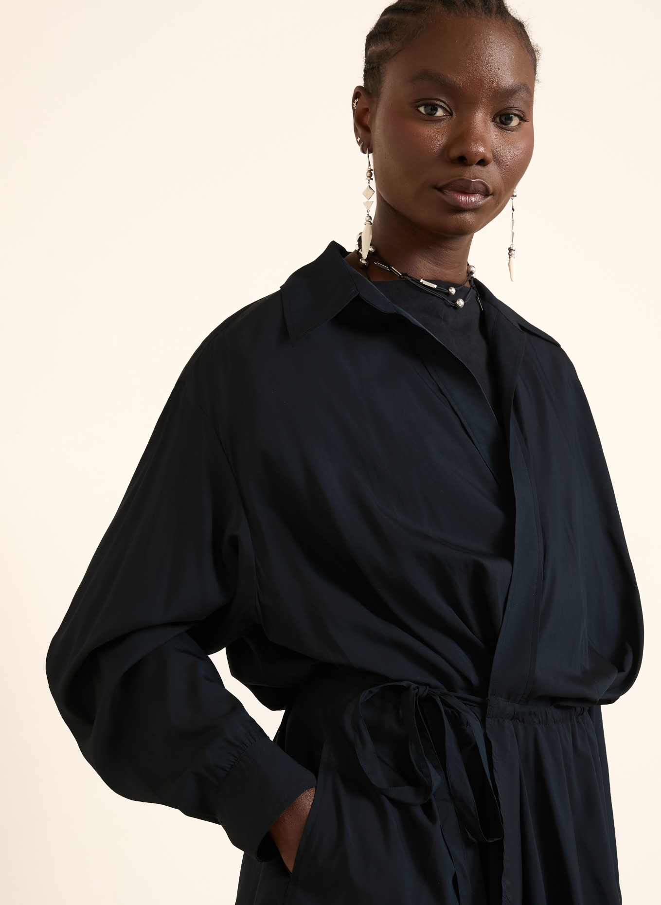 ISABEL MARANT Wickekleid KEREN: SCHWARZ