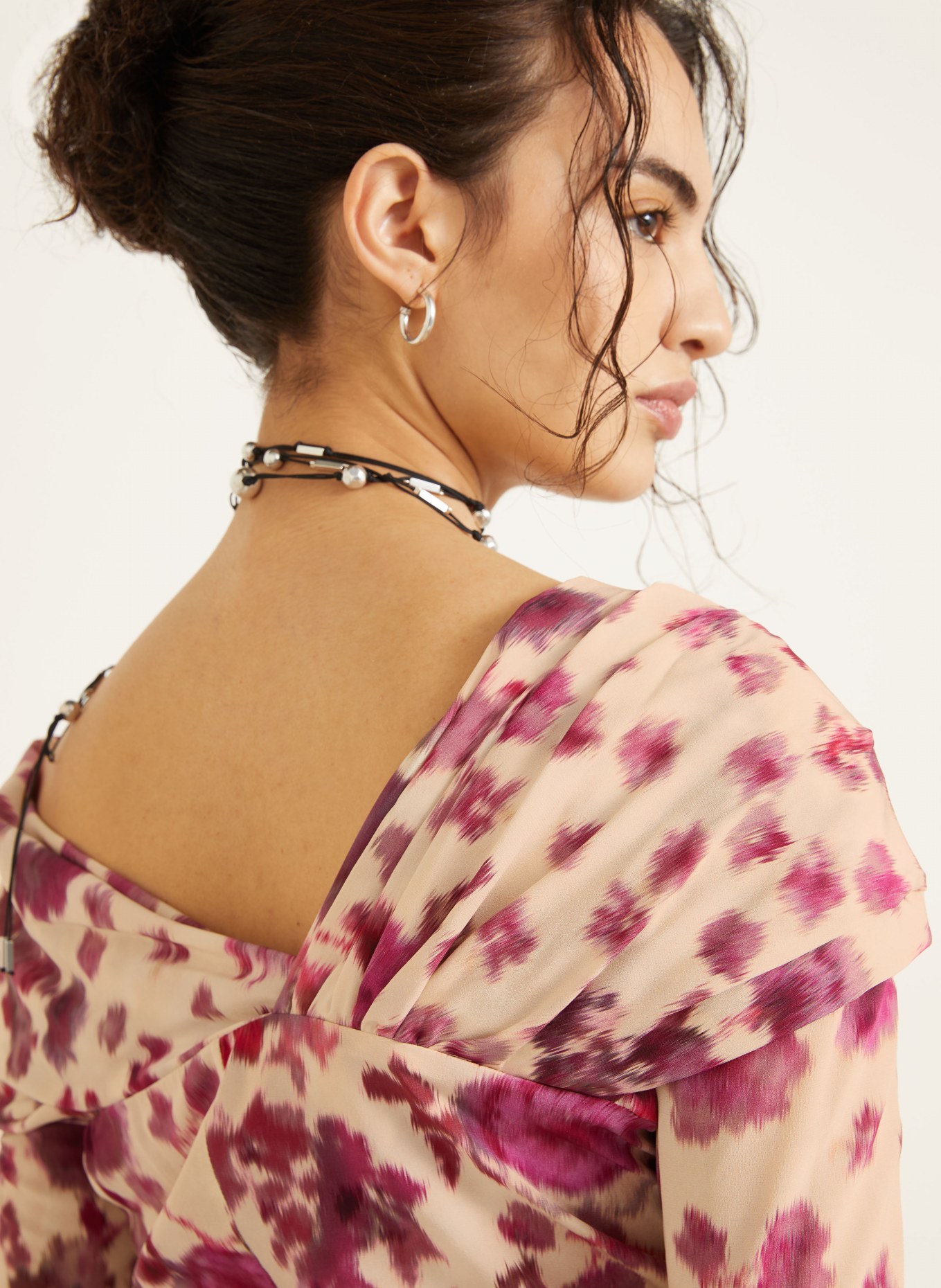 ISABEL MARANT Blusenshirt DANKA aus Seide: FUCHSIA / CREME