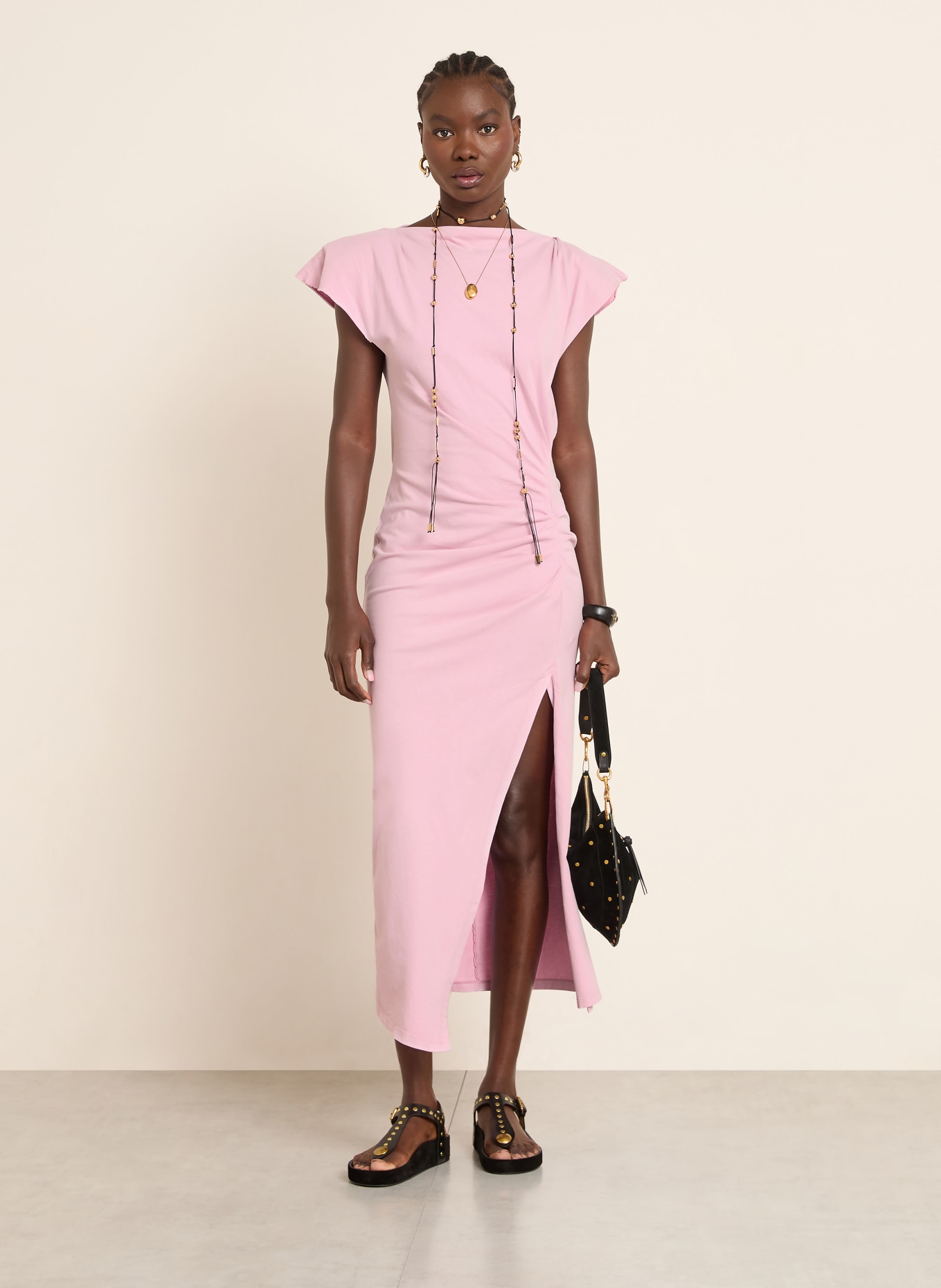 ISABEL MARANT Jerseykleid NADELA: HELLROSA