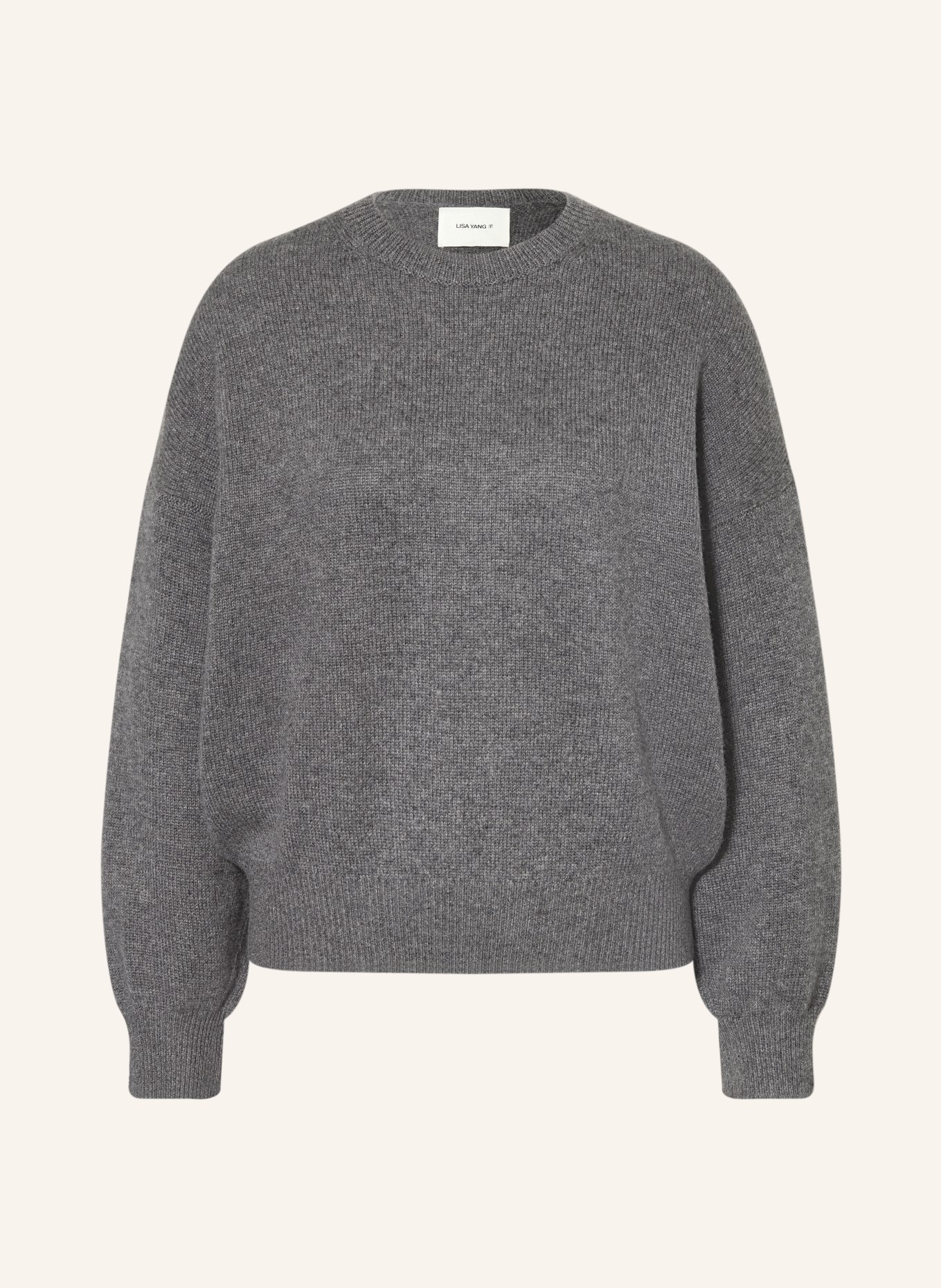 LISA YANG cashmere sweater: DARK GRAY