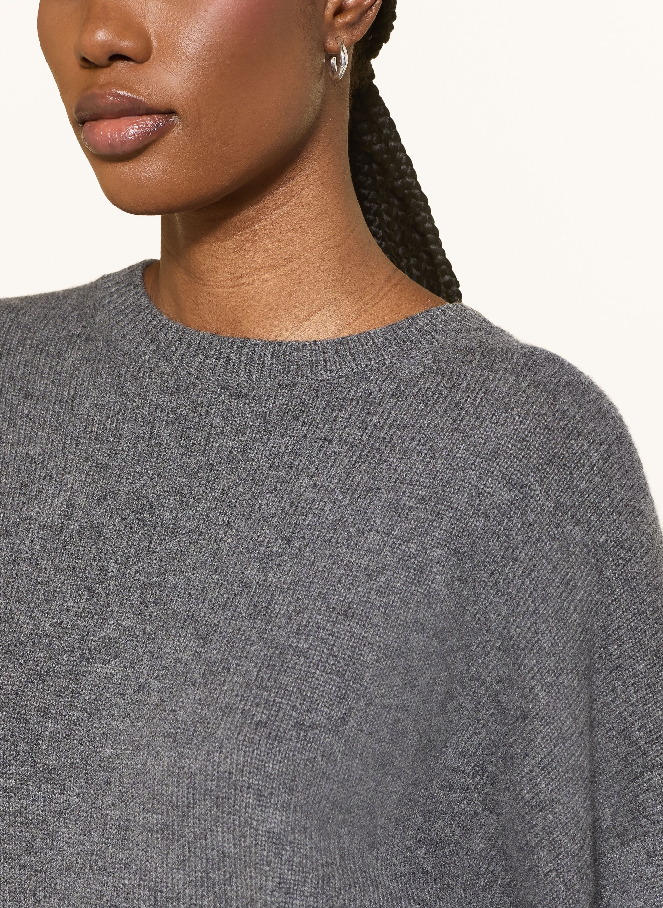 LISA YANG cashmere sweater: DARK GRAY