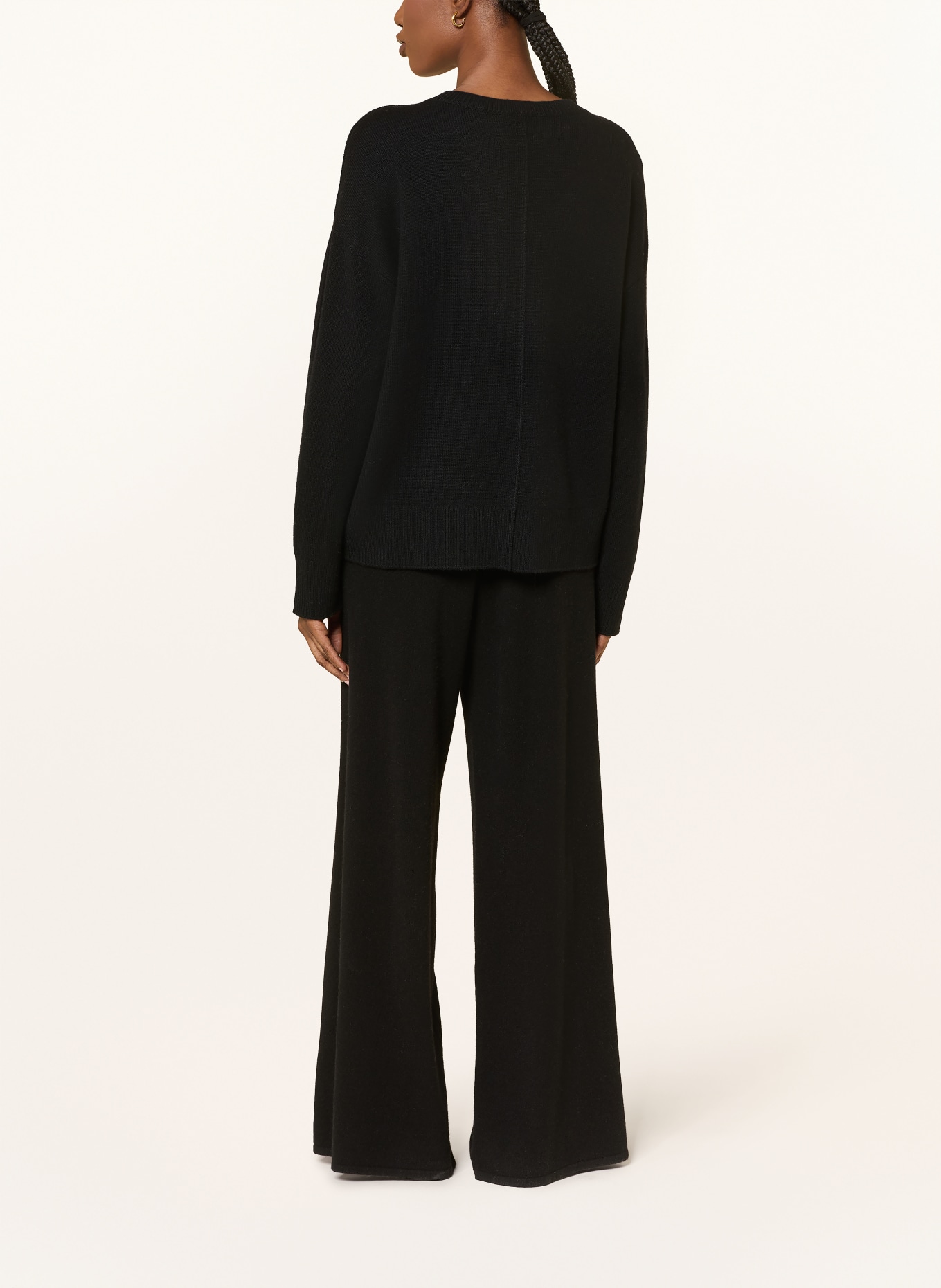 LISA YANG Cashmere-Pullover: SCHWARZ