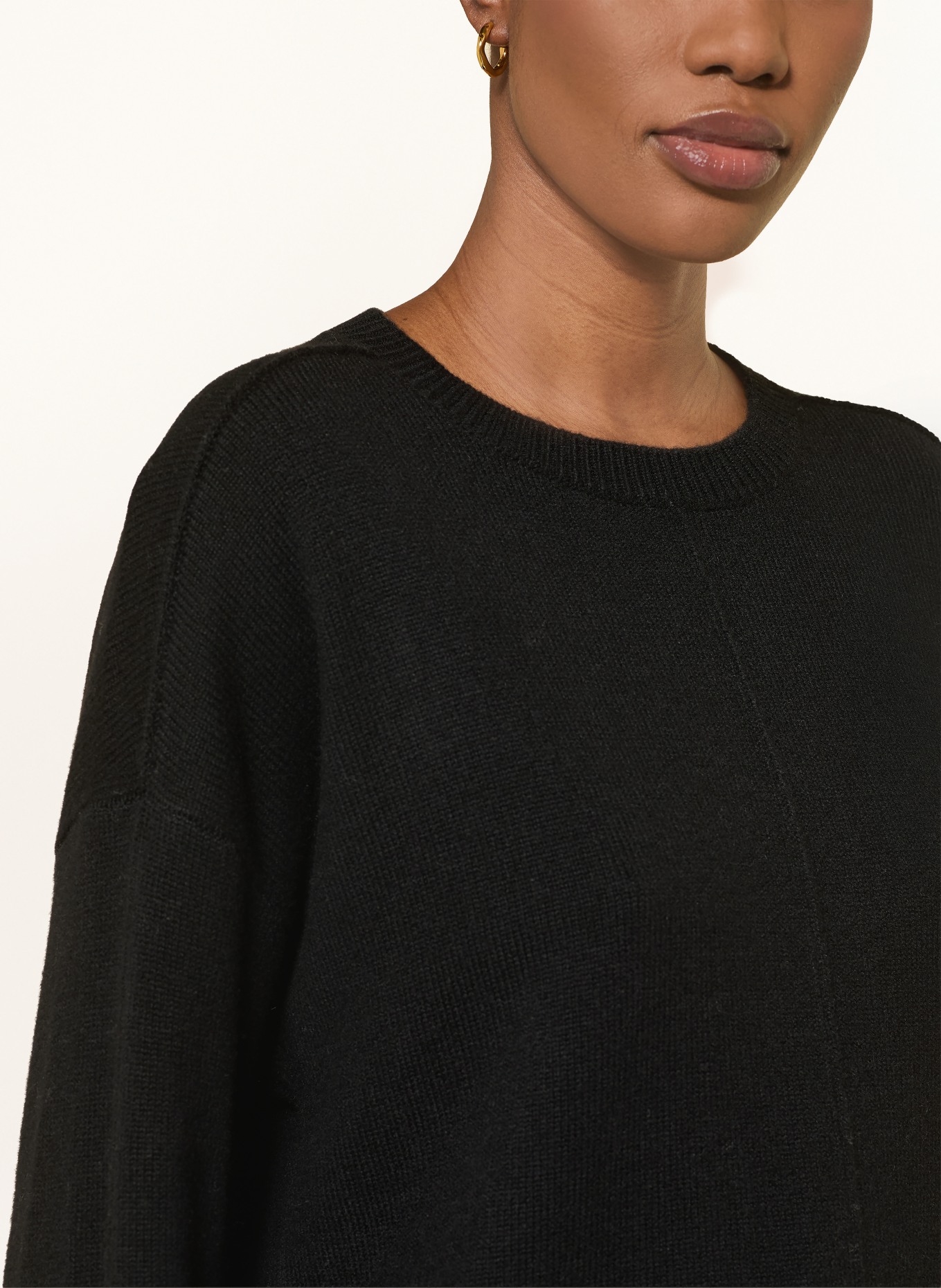 LISA YANG Cashmere-Pullover: SCHWARZ