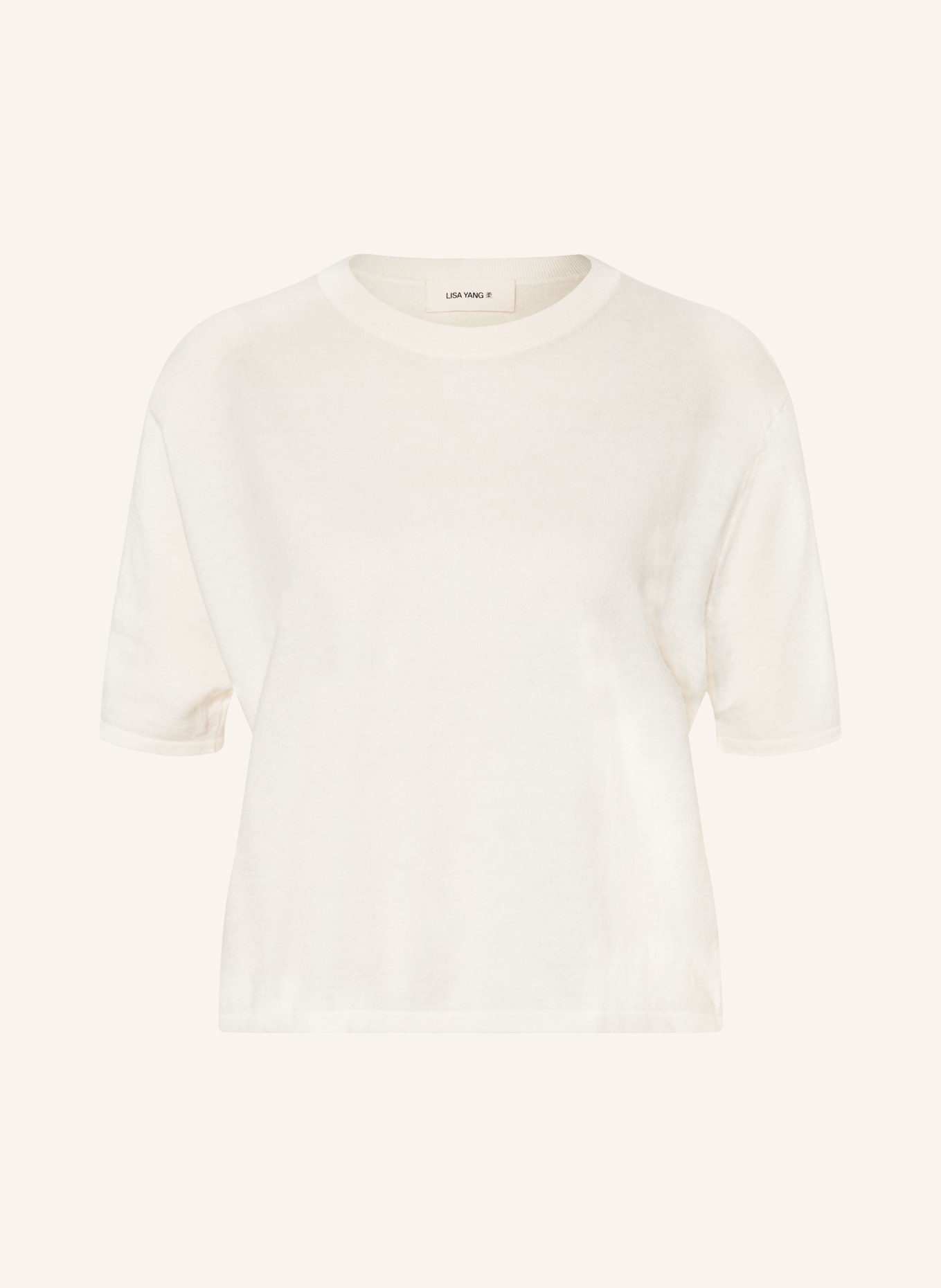 LISA YANG Strickshirt mit Cashmere: CREME