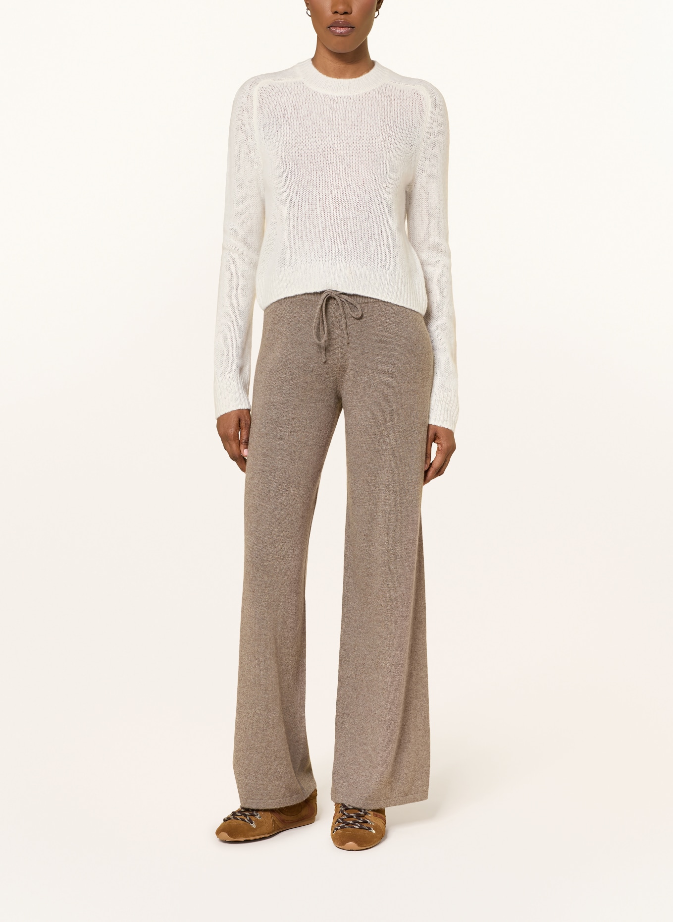 LISA YANG Cashmere-Pullover: CREME