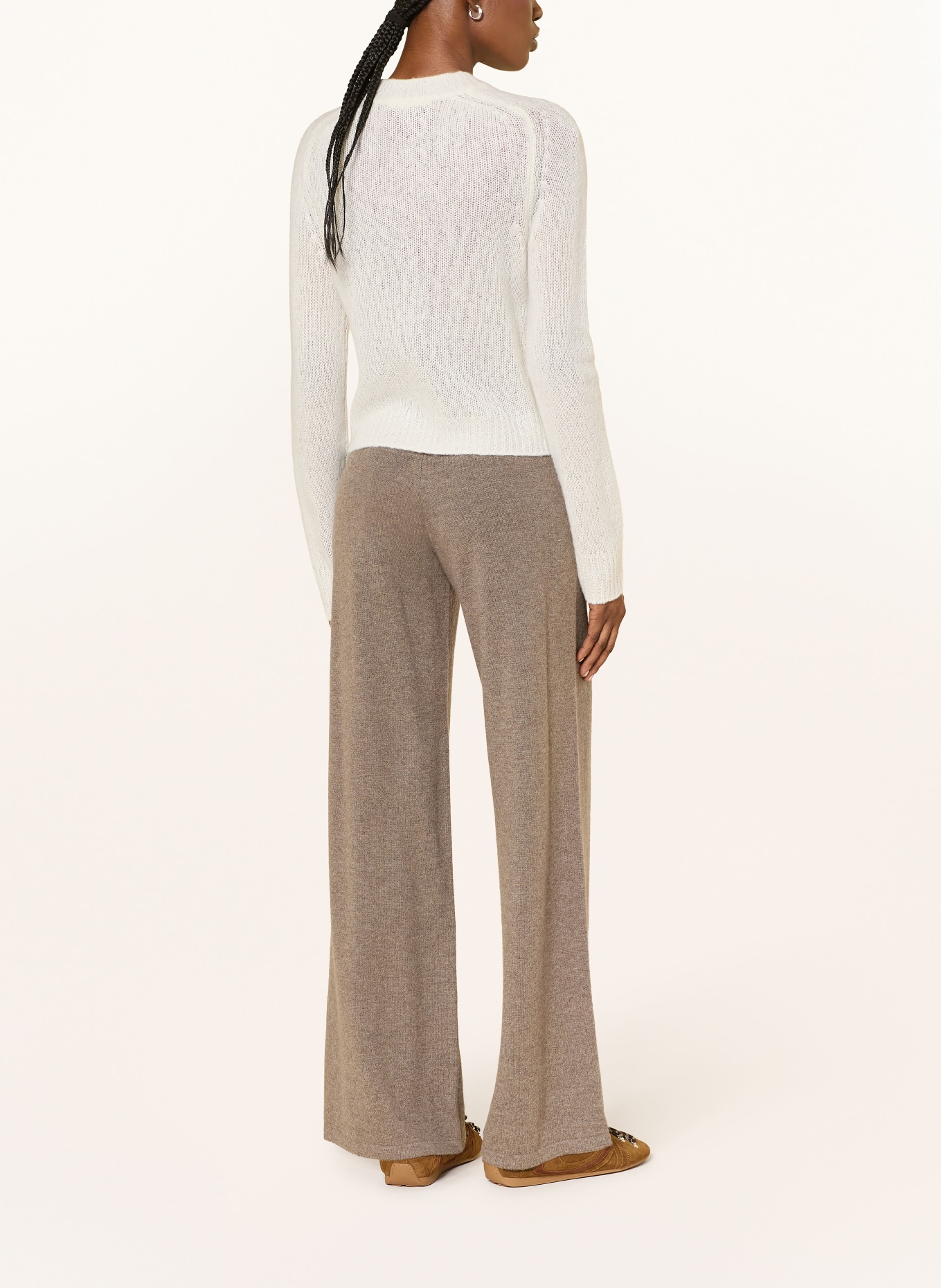 LISA YANG Cashmere-Pullover: CREME