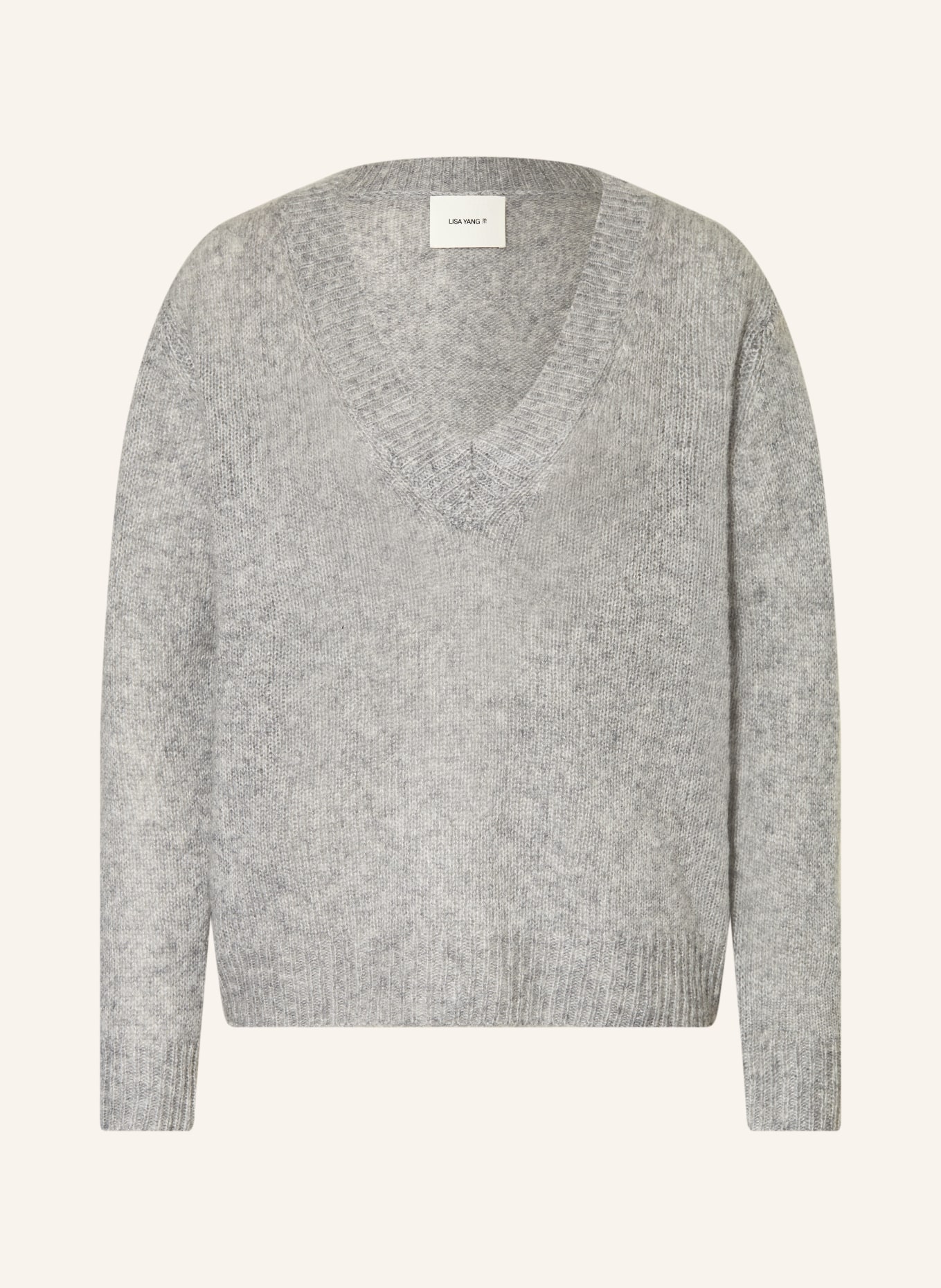 LISA YANG Cashmere-Pullover: GRAU