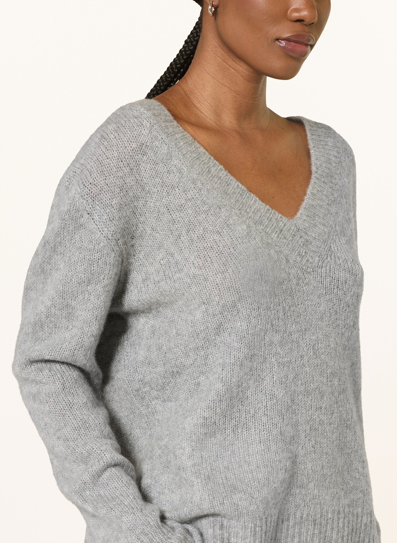 LISA YANG Cashmere-Pullover: GRAU