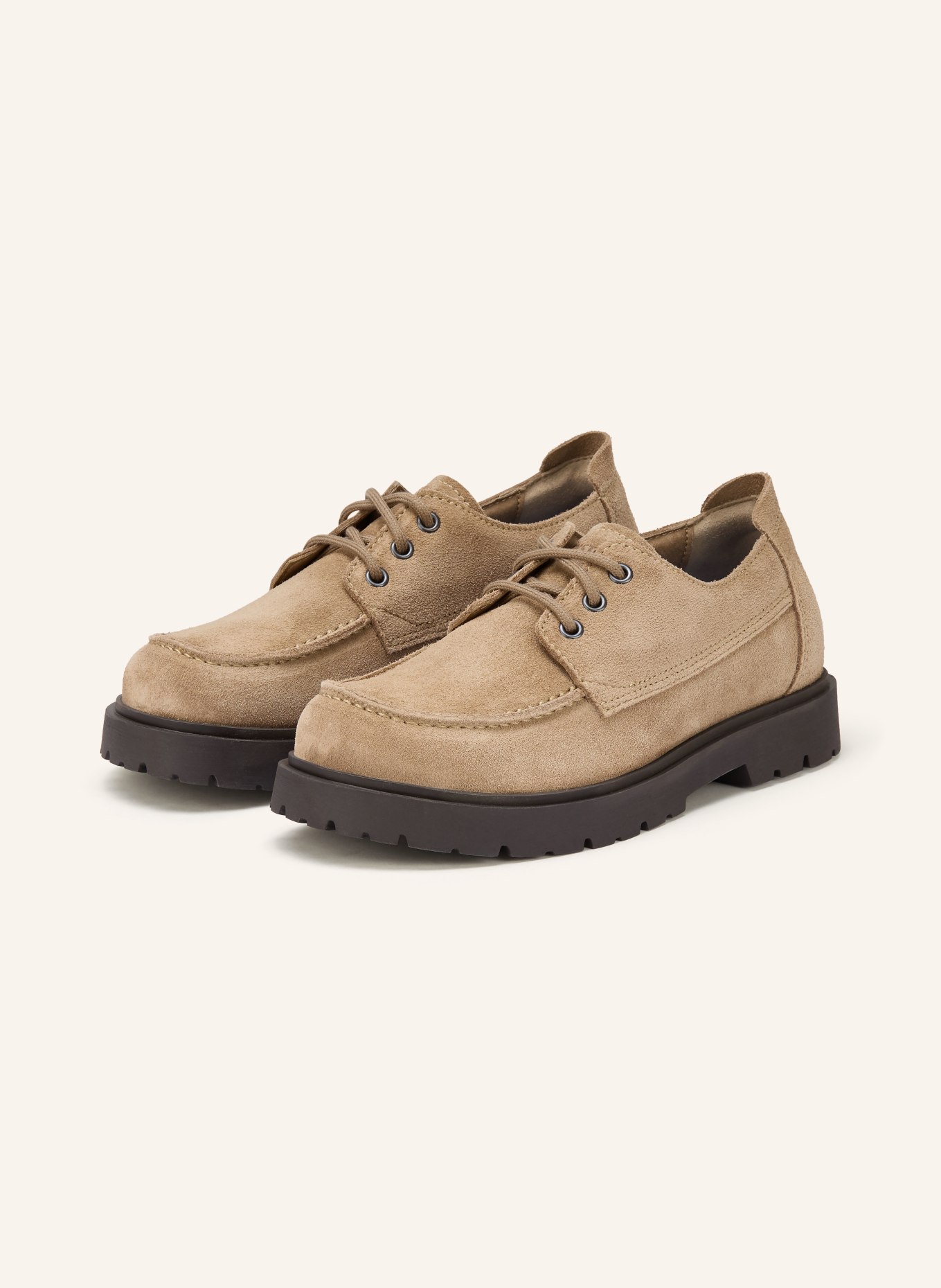 BIRKENSTOCK Woestijnlaarzen HIGHWOOD MOC LACE: COGNAC