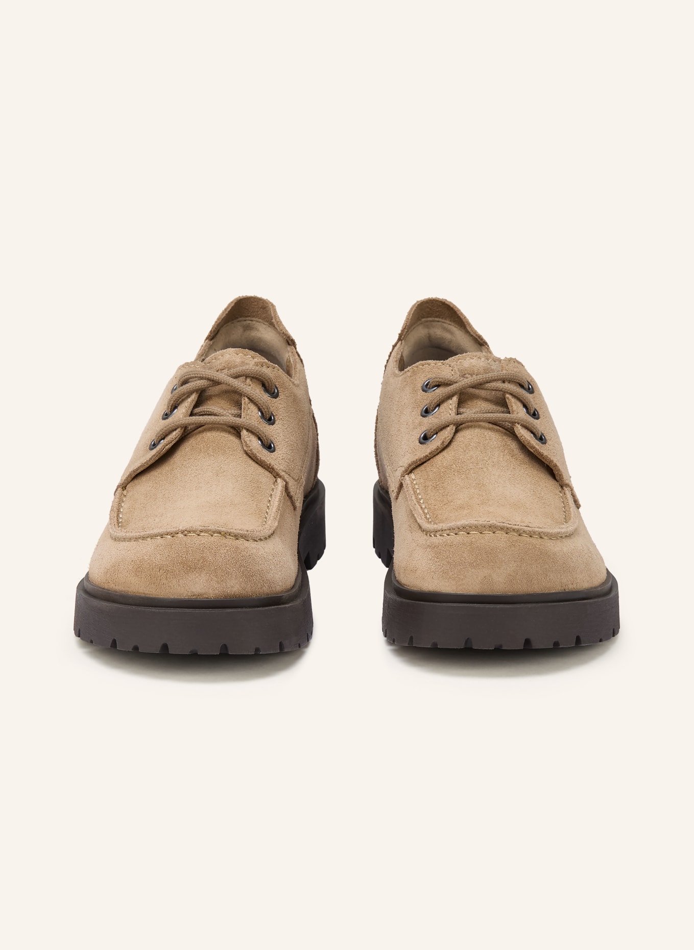 BIRKENSTOCK Woestijnlaarzen HIGHWOOD MOC LACE: COGNAC