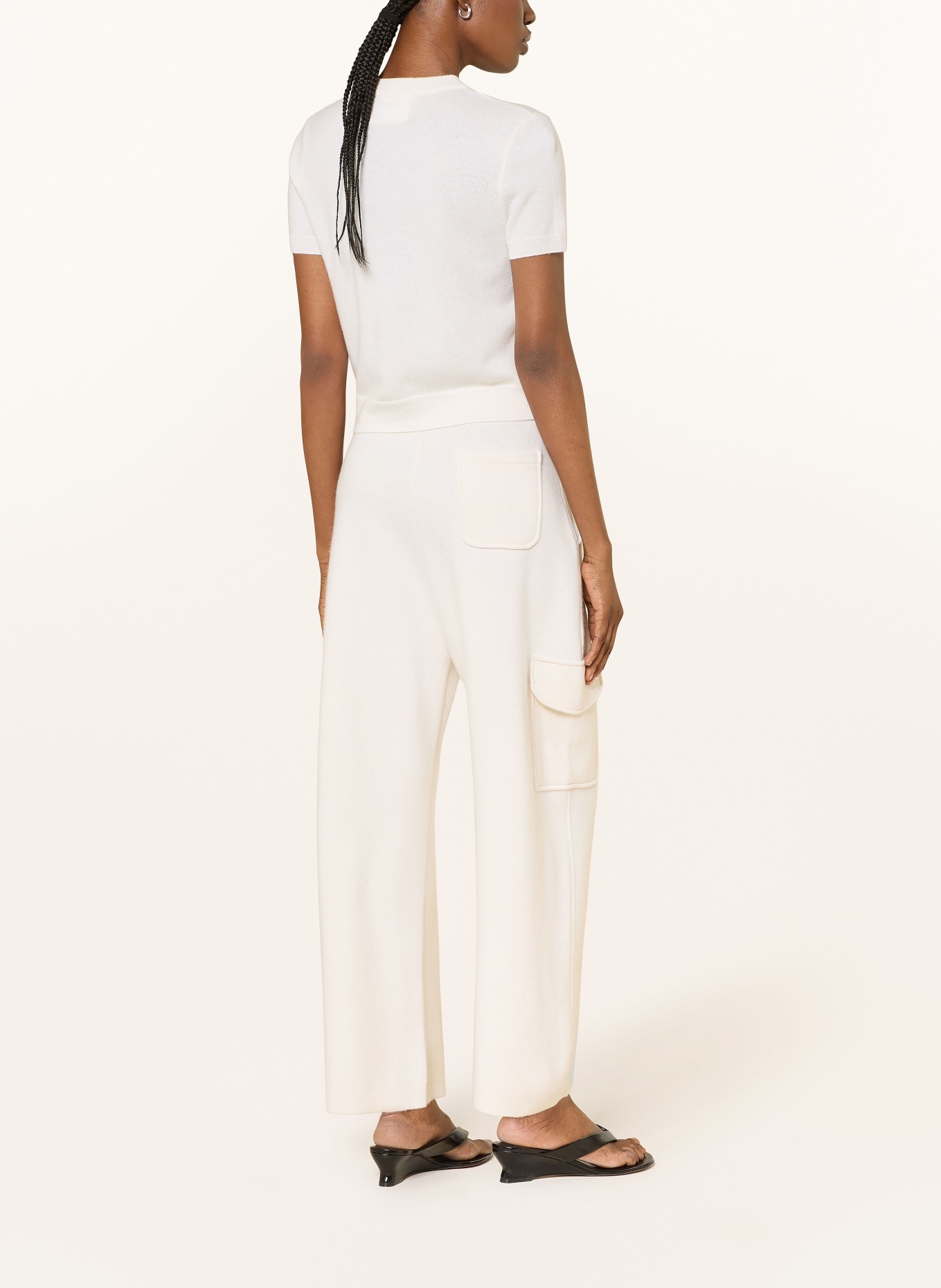 LISA YANG Strickjacke aus Cashmere: CREME