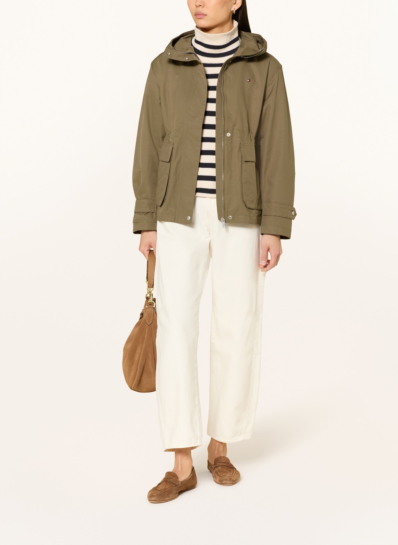 TOMMY HILFIGER polní bunda: OLIVOVÁ