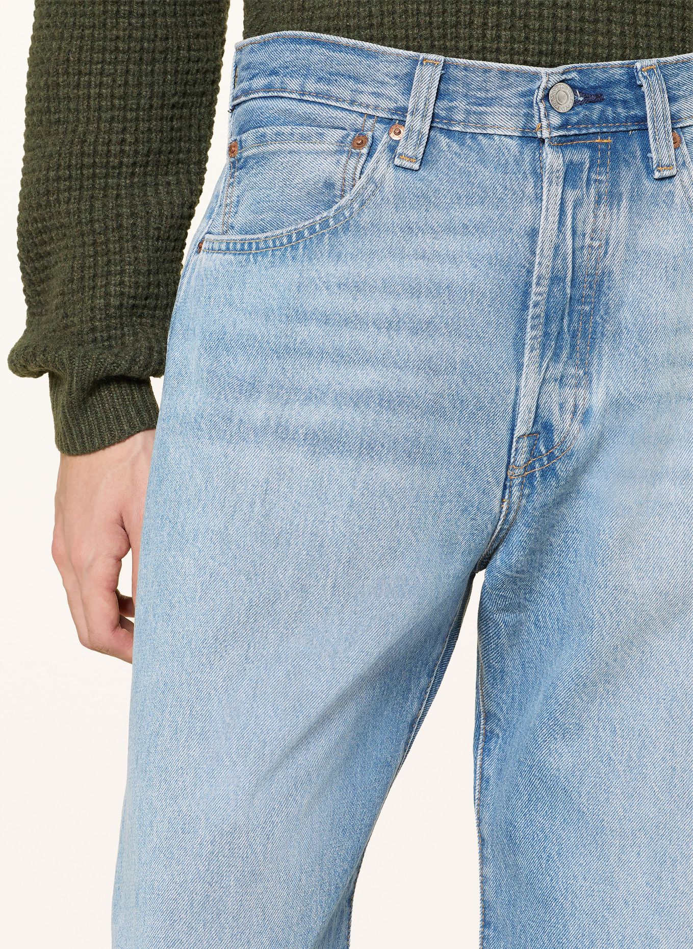 Levi's® Džíny 501® LOOSE Loose Fit: 09 Light Indigo - Worn In