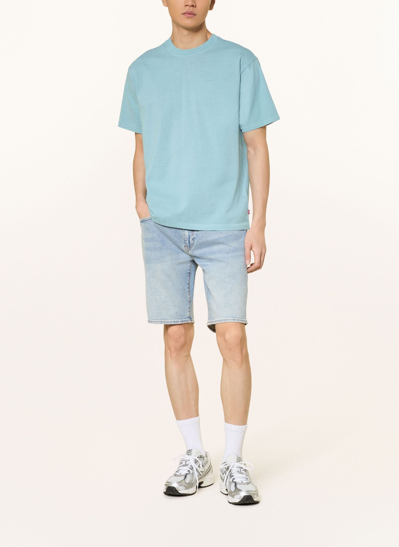 Levi's® Jeansshorts 405™ STANDARD Regular Fit: 10 Light Indigo - Worn In