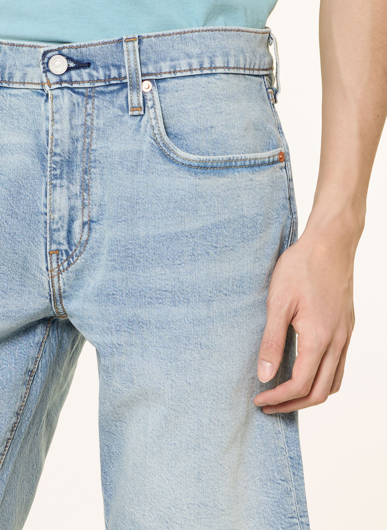 Levi's® Jeansshorts 405™ STANDARD Regular Fit: 10 Light Indigo - Worn In