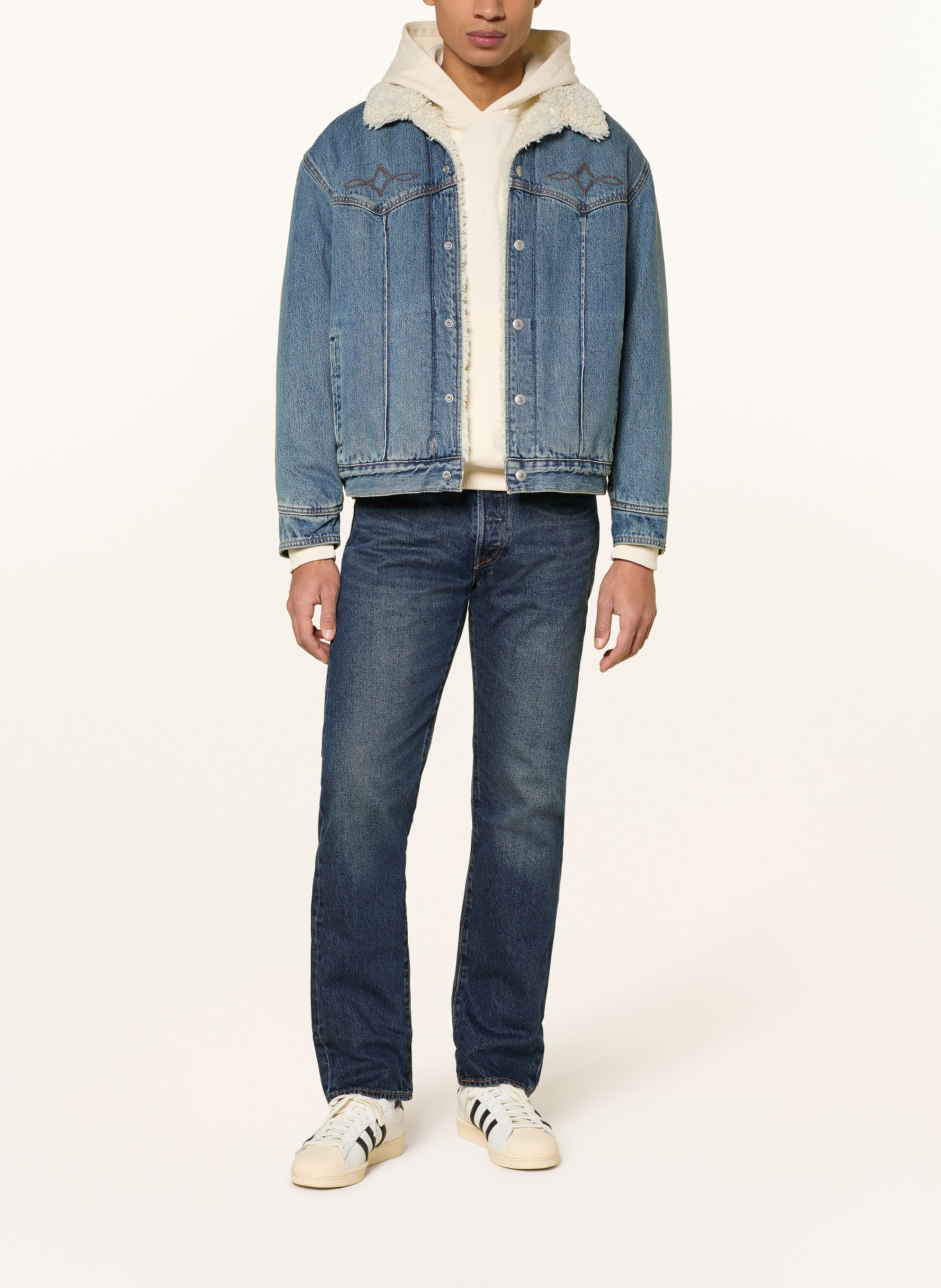 Levi's® 501® ORIGINAL Regular Fit jeans: 52 Dark Indigo - Worn In