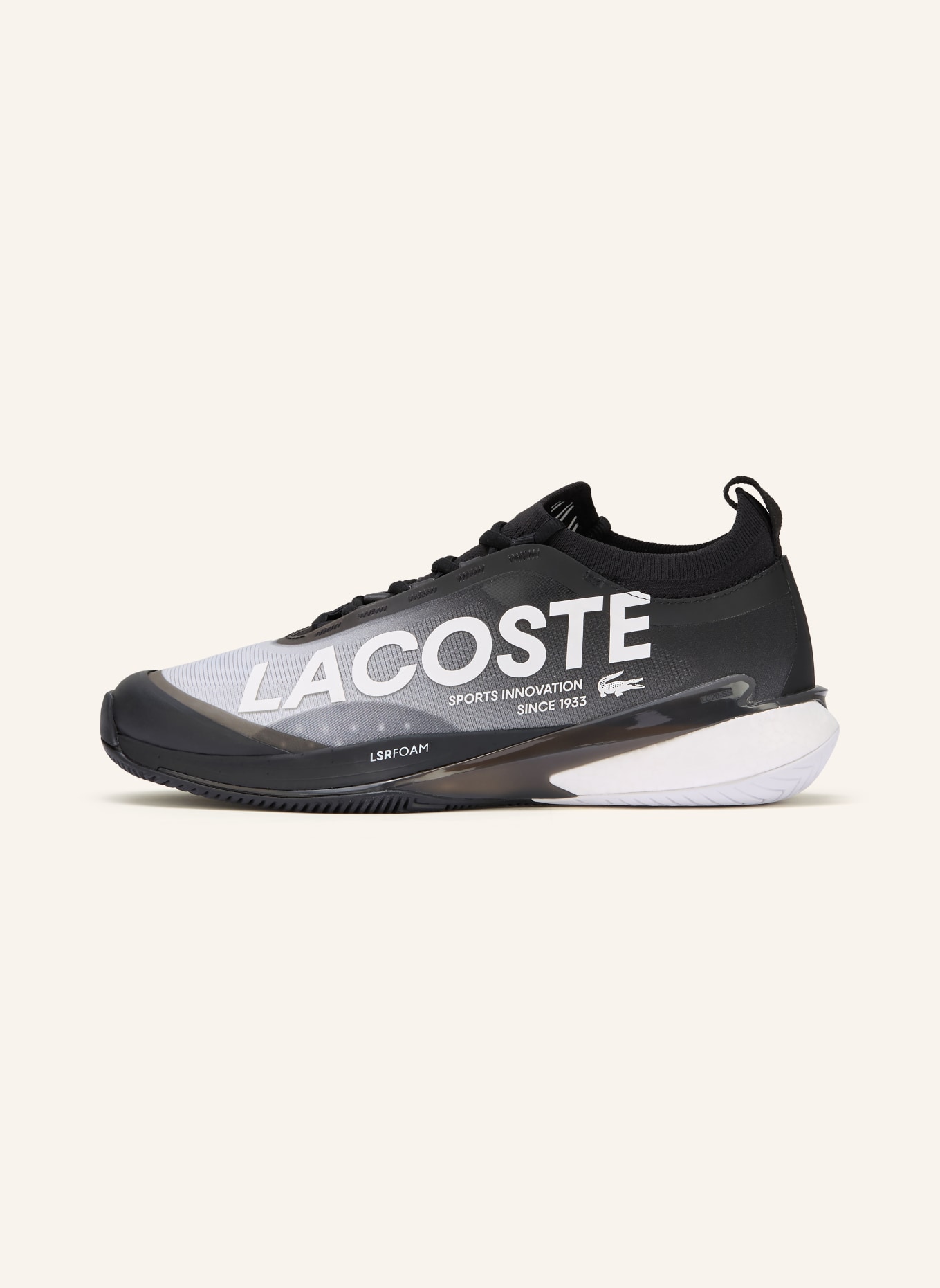 LACOSTE Tennissschuhe AG-LT25 LITE: SCHWARZ / GRAU