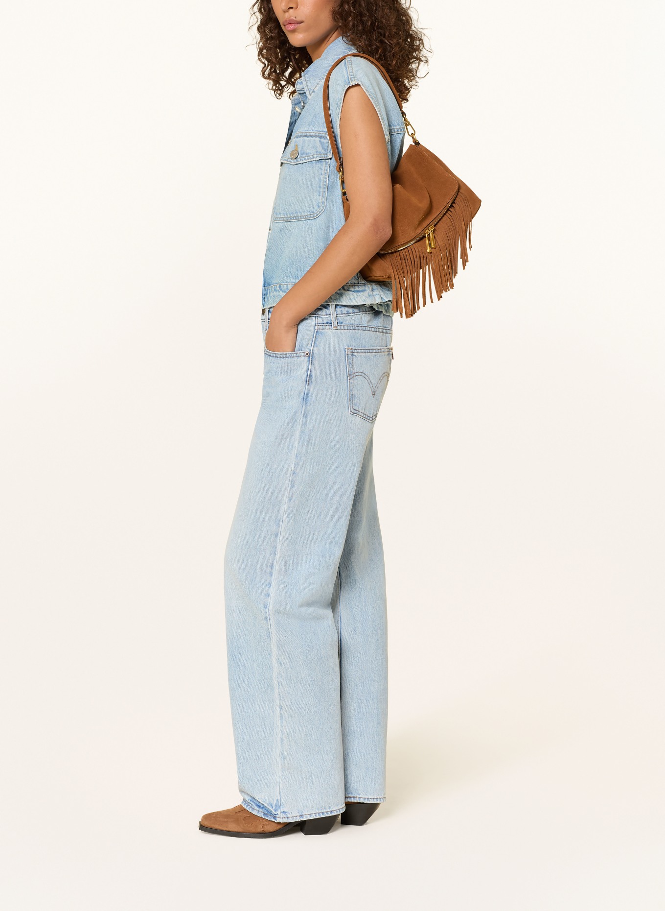 Levi's® Straight Jeans LOW LOOSE: 43 Light Indigo - Worn In