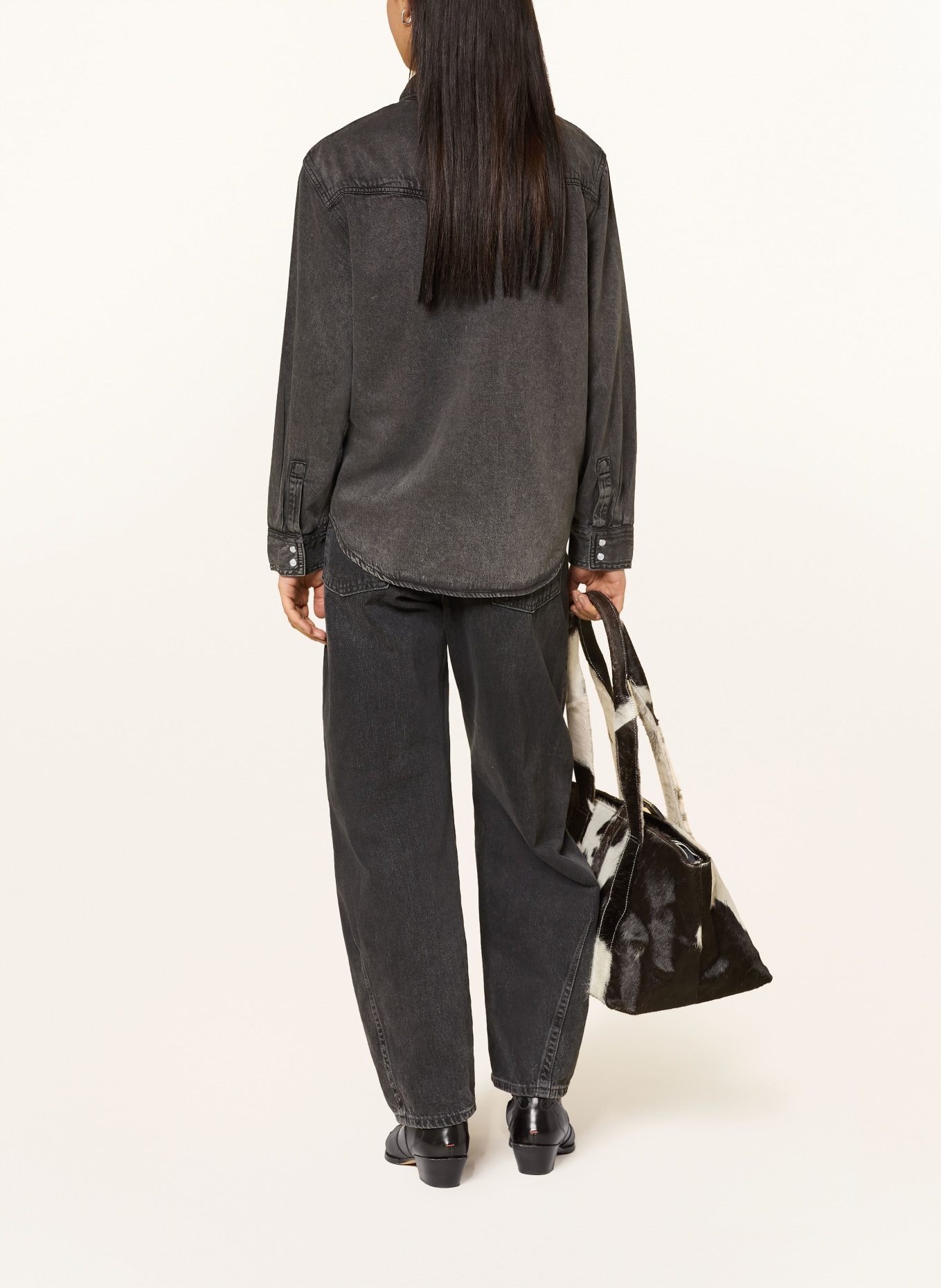 Levi's® Džínová košile: TMAVĚ ŠEDÁ