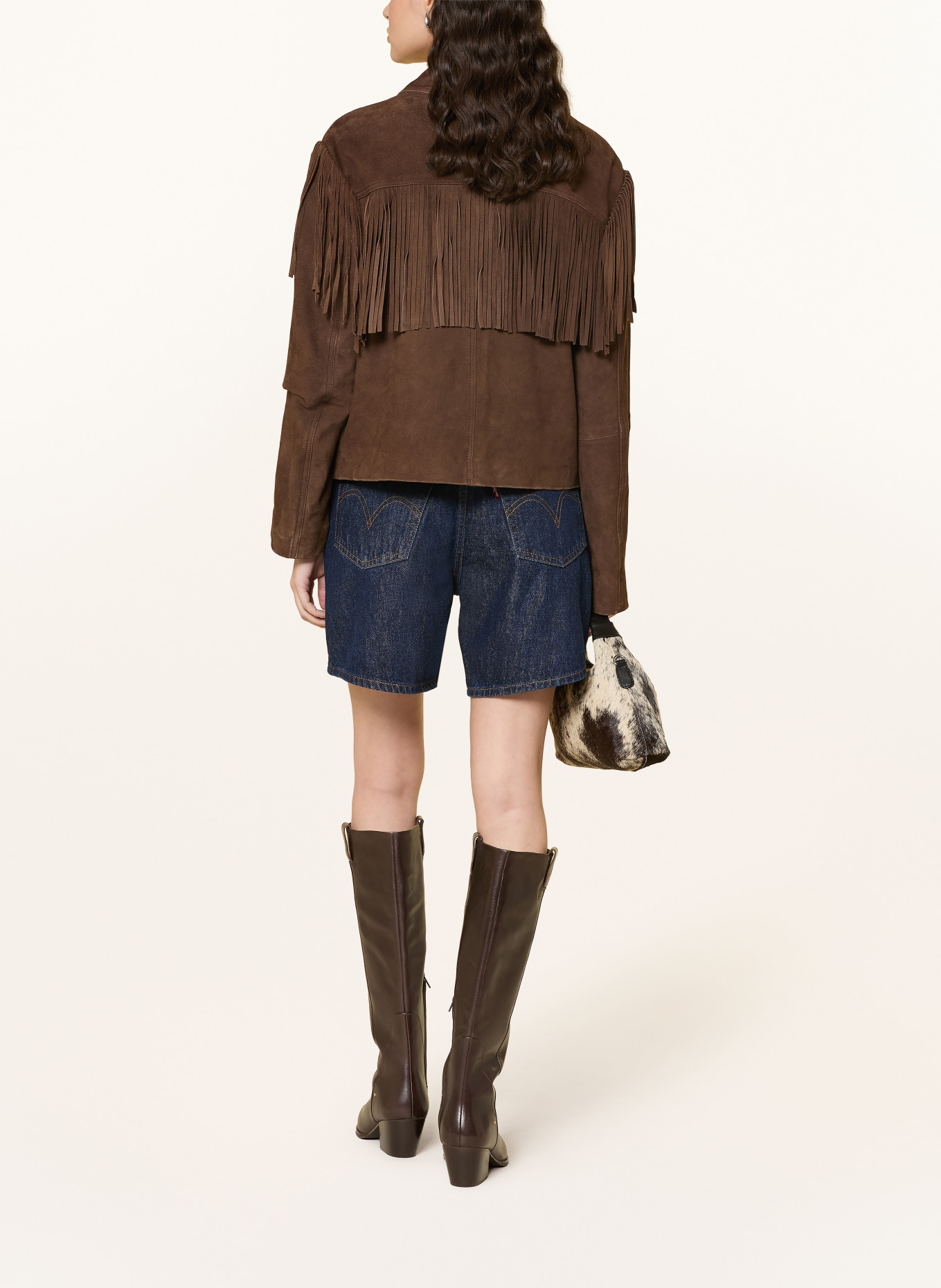 Levi's® Szorty jeansowe HIGH BAGGY: 06 Dark Indigo - Flat Finish