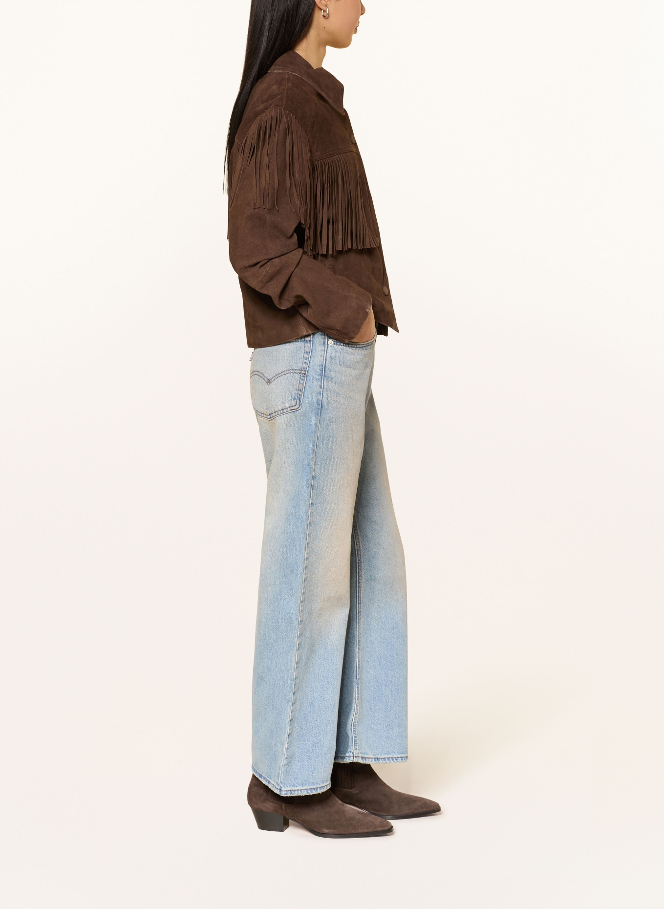 Levi's® Dżinsy z szerokimi nogawkami LOOSE BOOT: 07 Med Indigo - Worn In