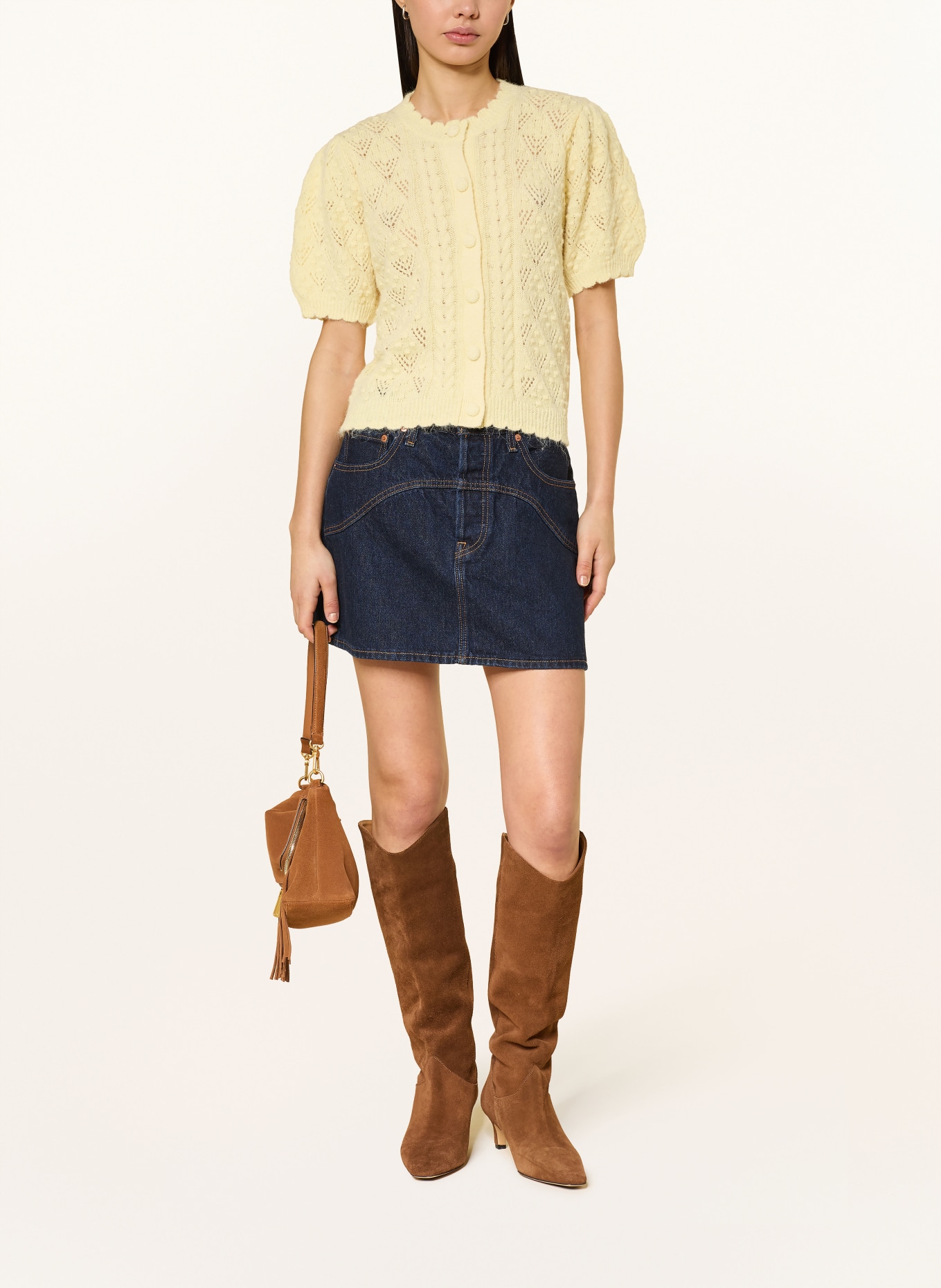 Levi's® Strickjacke PAULINE: HELLGELB