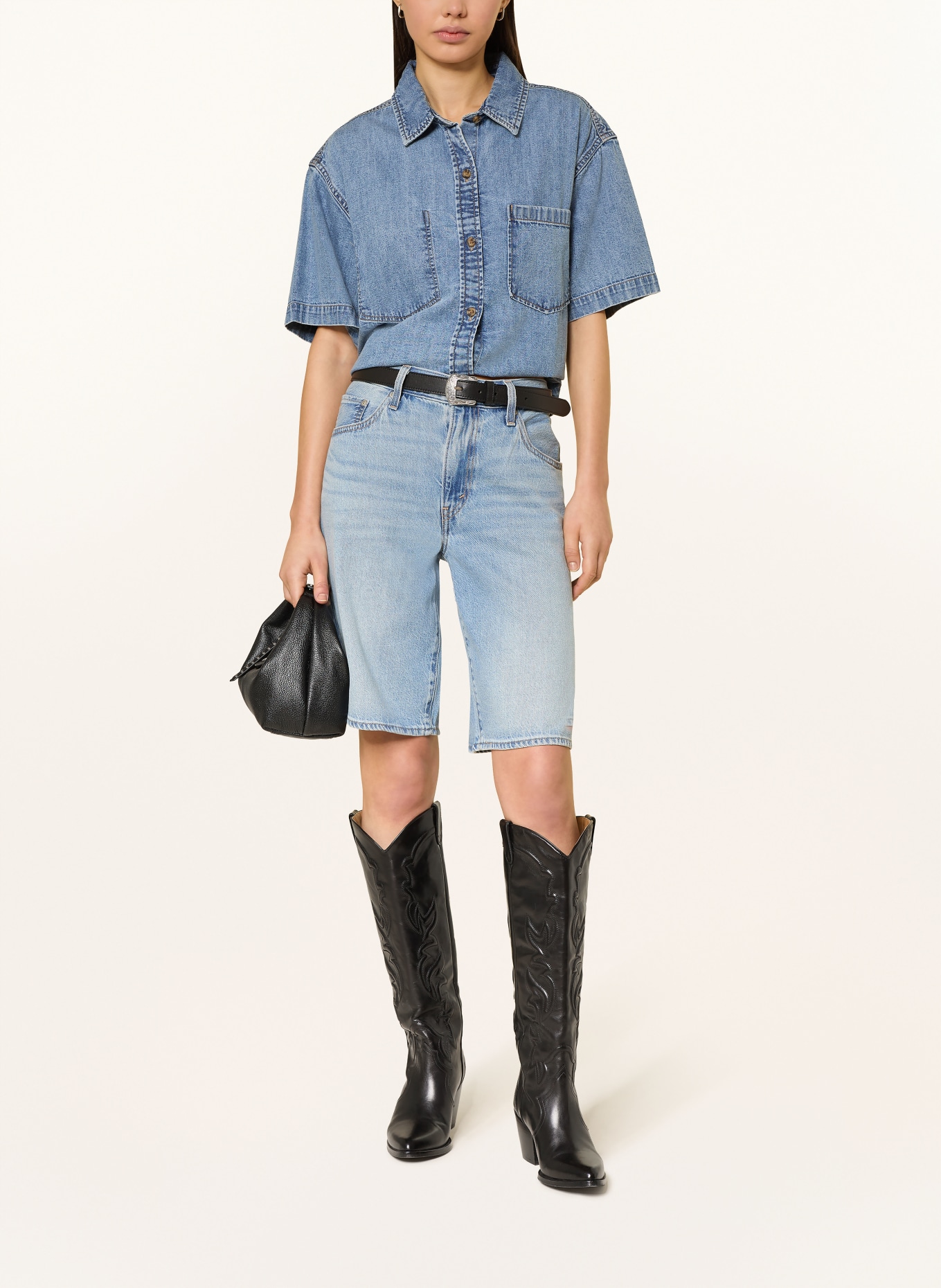 Levi's® Džínové bermudy: 17 Med Indigo - Worn In