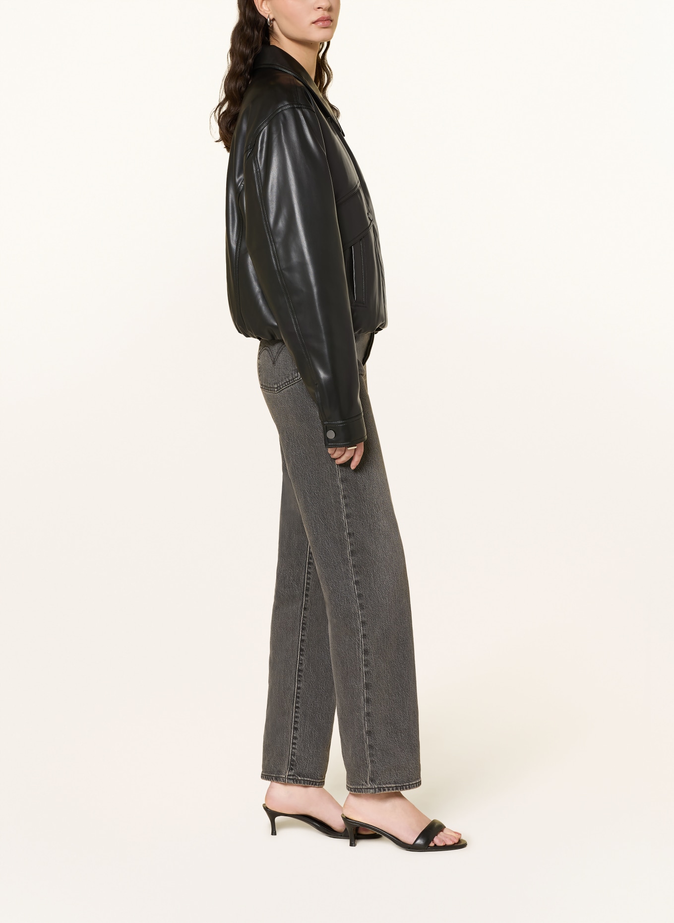 Levi's® Rovné džíny RIBCAGE: 51 Blacks